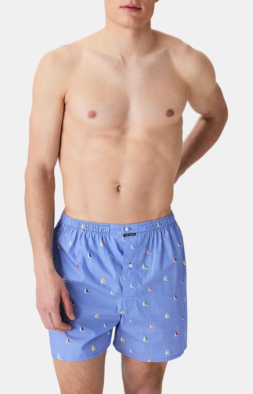 arthur-le-club-boat-cale-on-homme-ciel-m-popeline-coton image 4