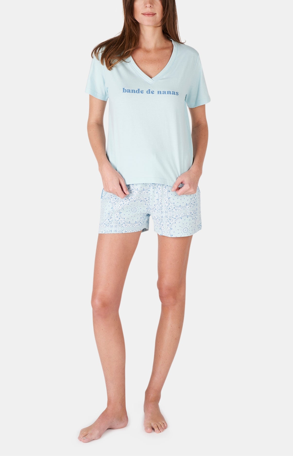 arthur-bob-bandana-pyjashort-ciel-coton-bio image 1