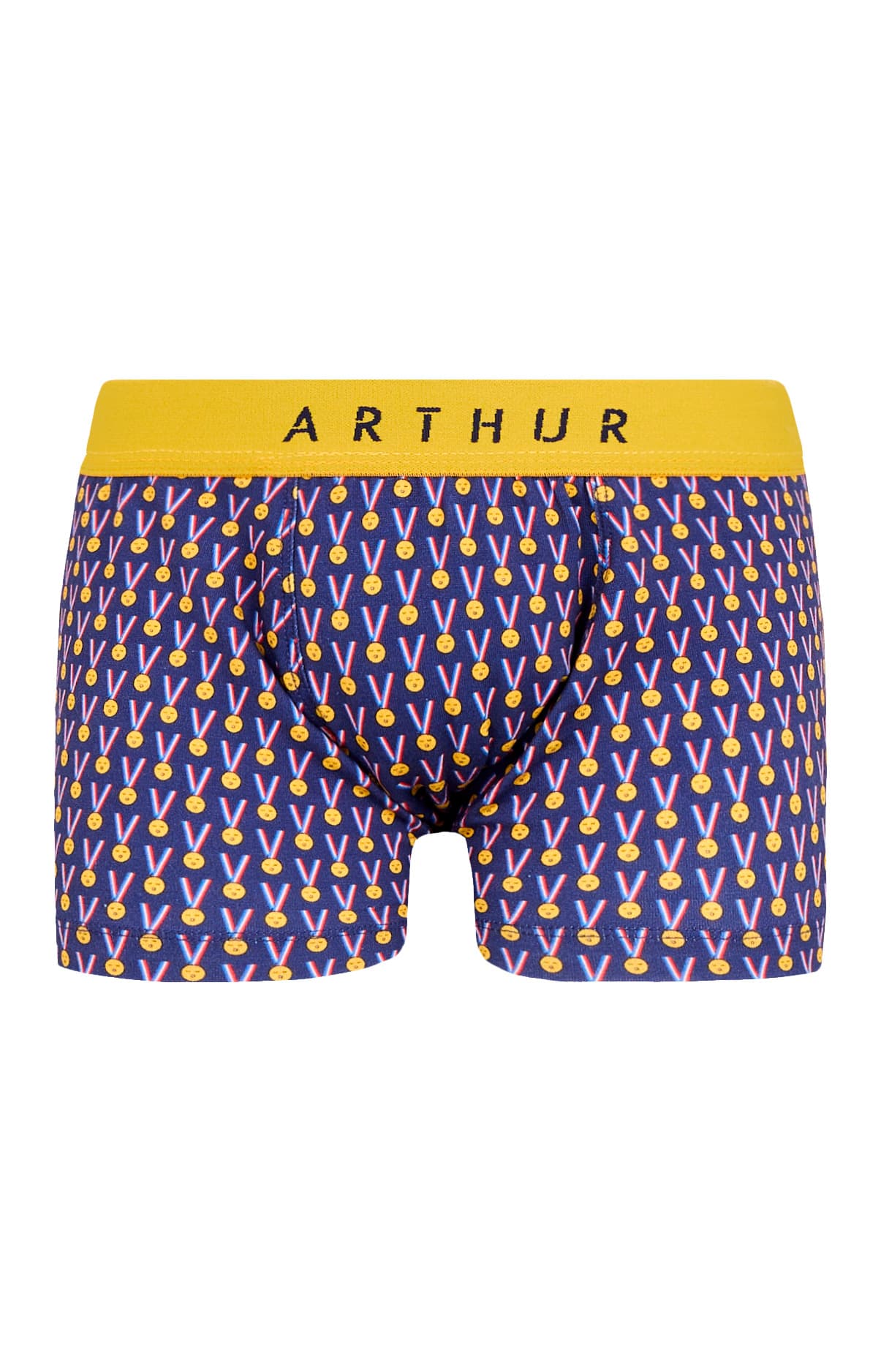 arthur-bob-medaille-dort-boxer-enfant-marine-coton-bio image 3