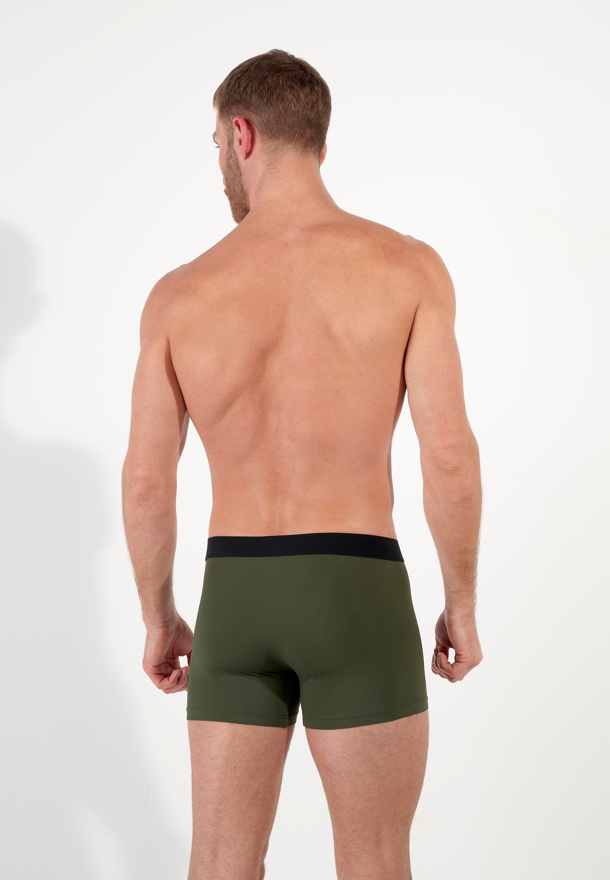 hom-supersoft-boxer-kaki-microfibre-soutien-discret image 3