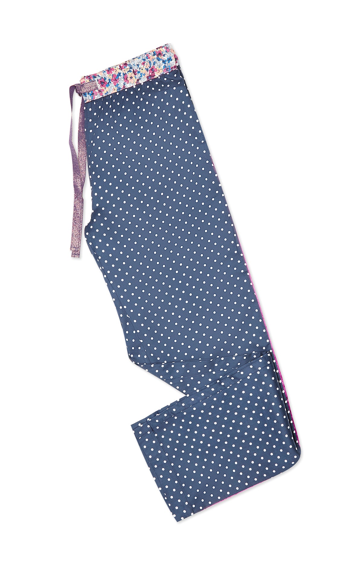 arthur-bob-pois-pantalon-pyjama-coton-bio-marine-femme image 3