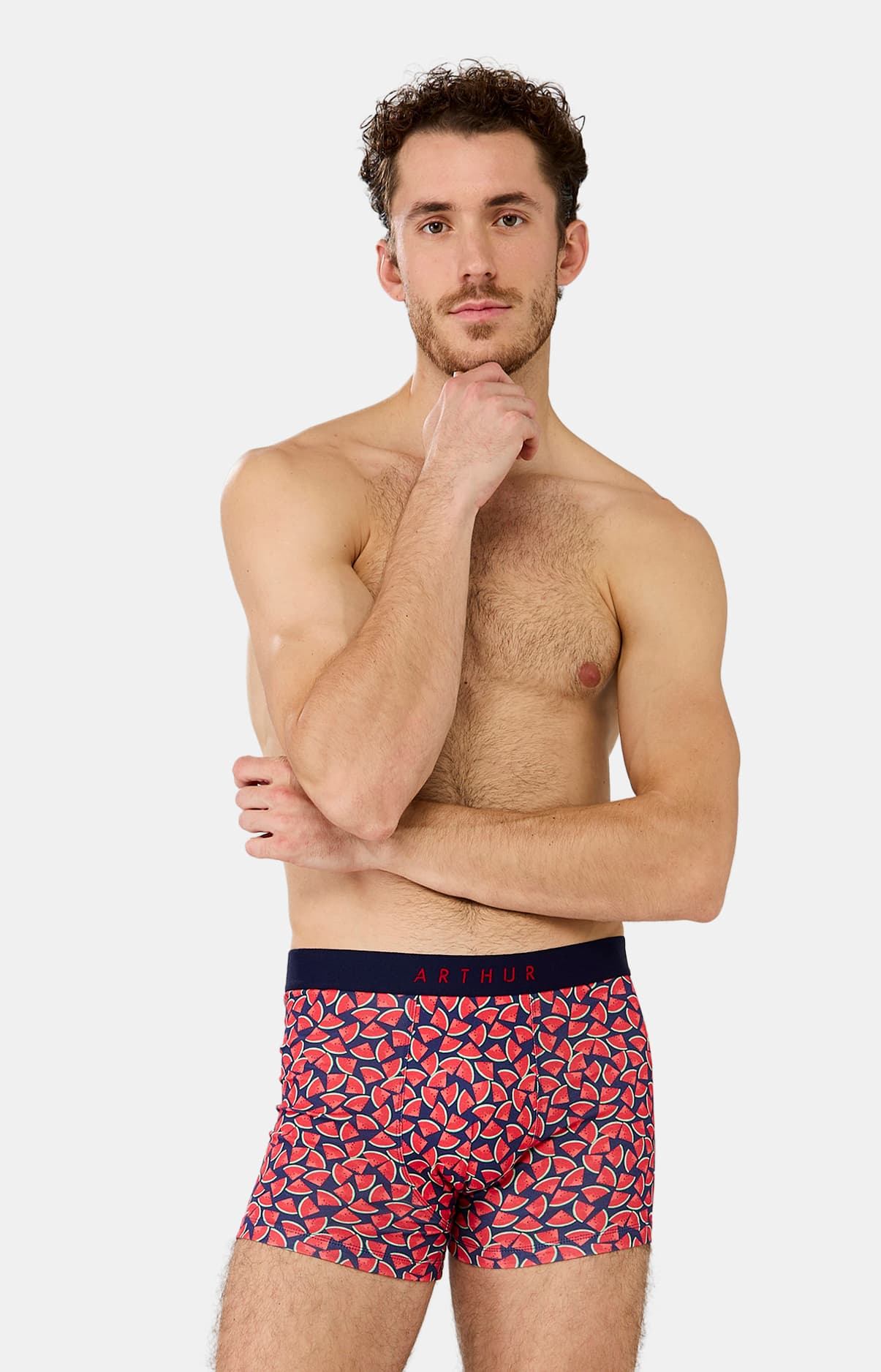 arthur-bob-past-que-boxer-rouge-l-coton-bio image 2