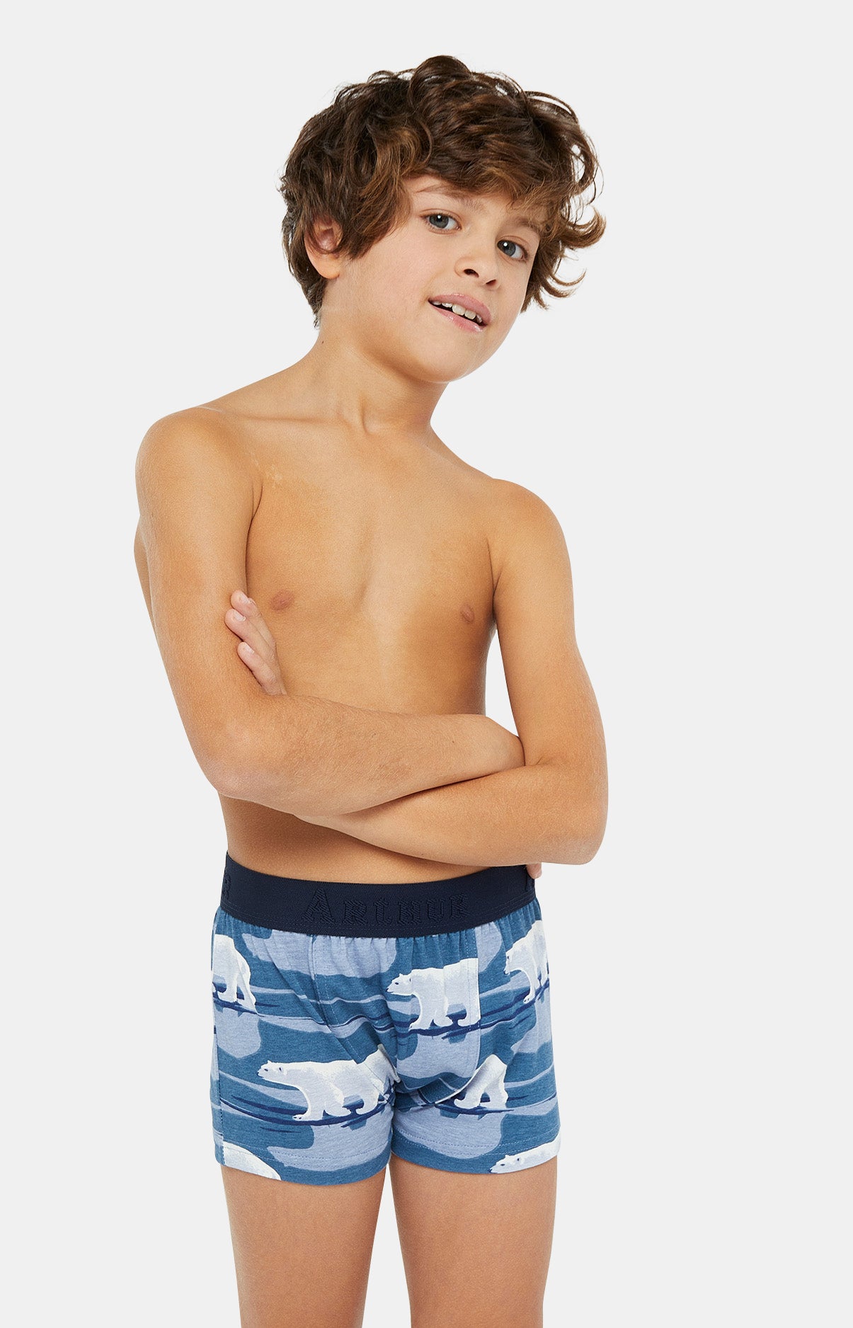 arthur-bob-ours-boxer-enfant-denim-coton image 2