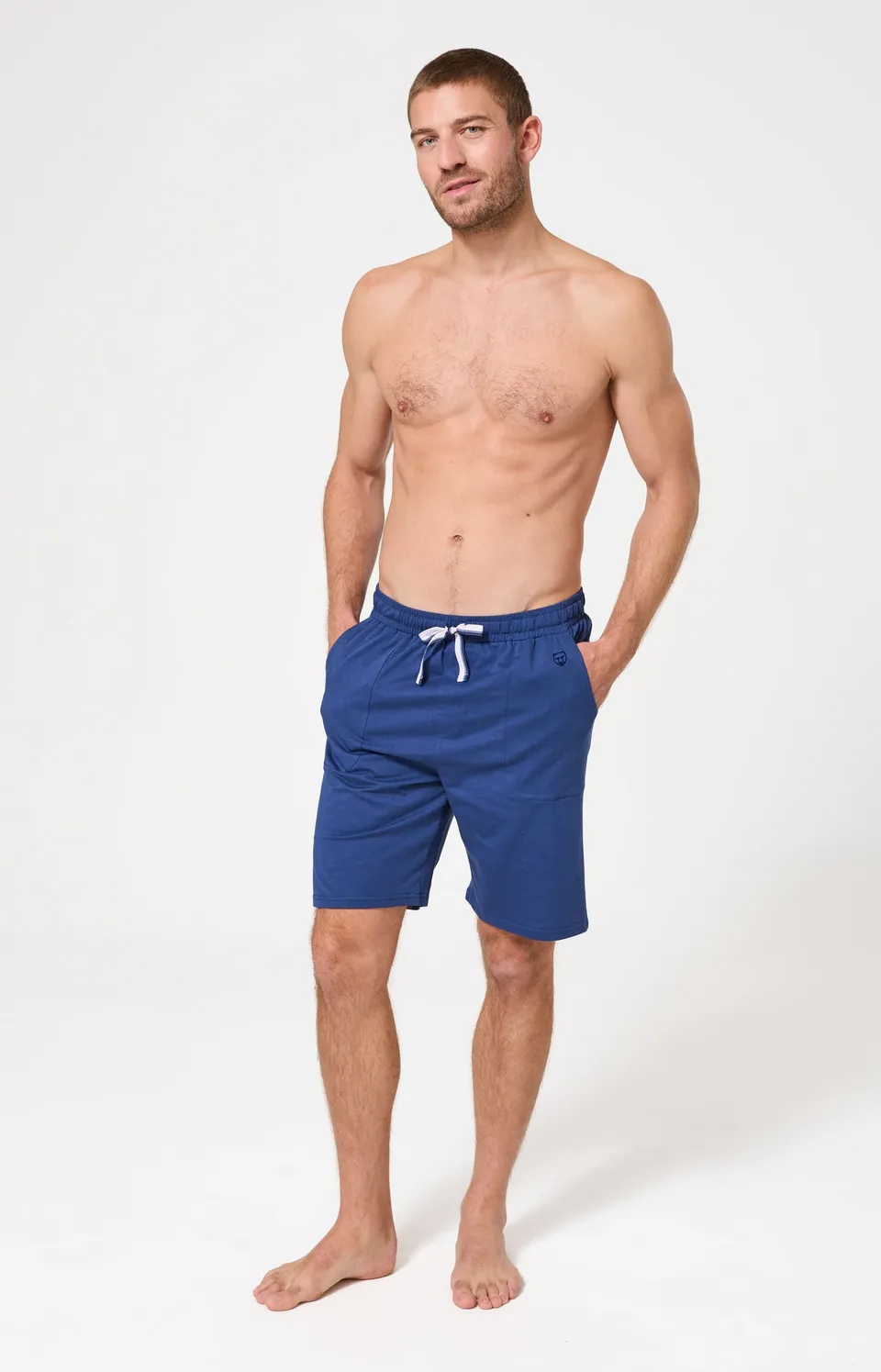 arthur-bob-short-jersey-coton-l-ger-marine-homme-bio image 1