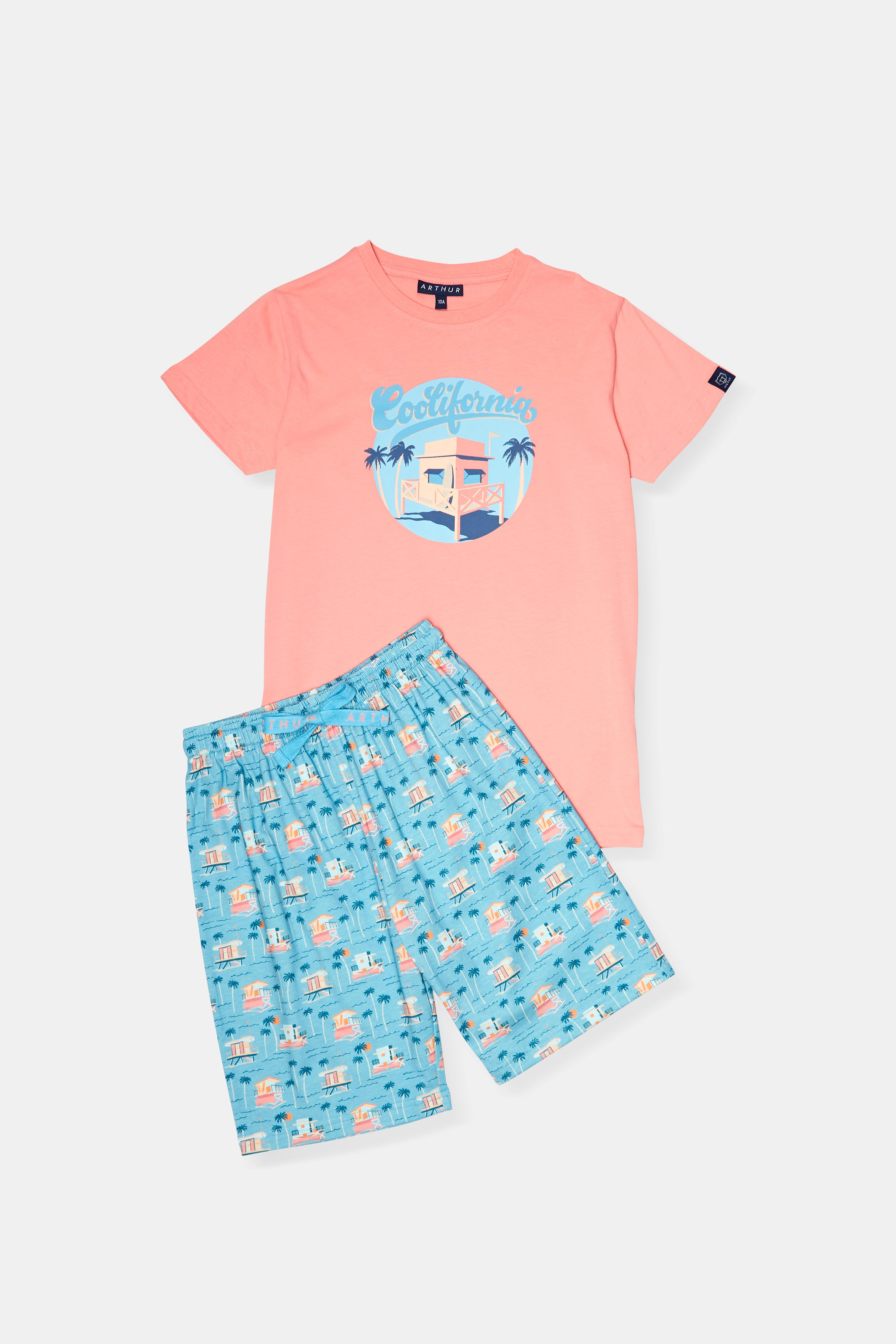 arthur-coolifornia-pyjashort-enfant-atoll-8-ans-coton-bio image 3