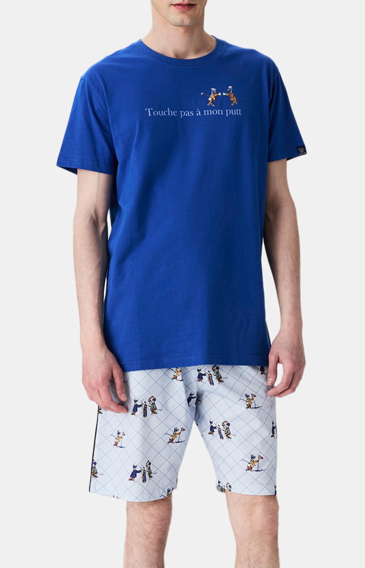 arthur-bob-pyjashort-touche-pas-mon-putt-bleu image 1