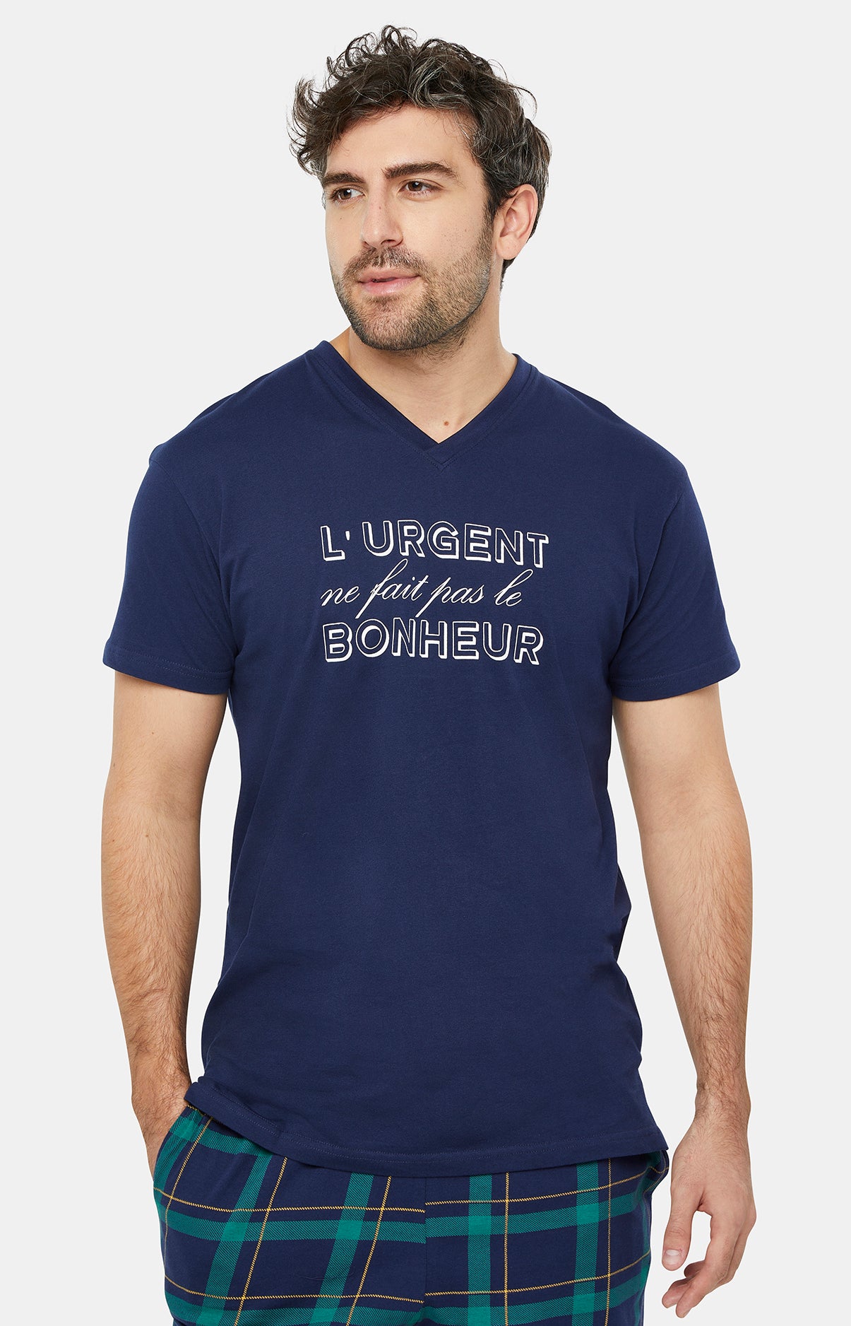 arthur-bob-benjamin-pyjashort-coton-marine-homme image 5