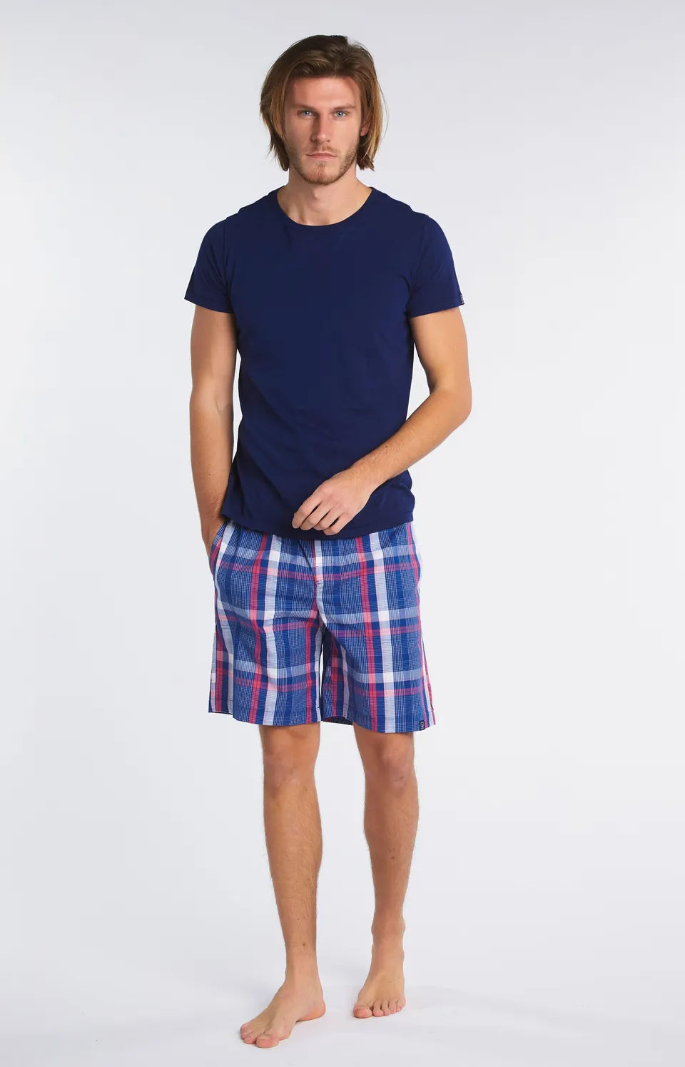 arthur-coton-pima-tee-shirt-homme-marine-manches-courtes image 1