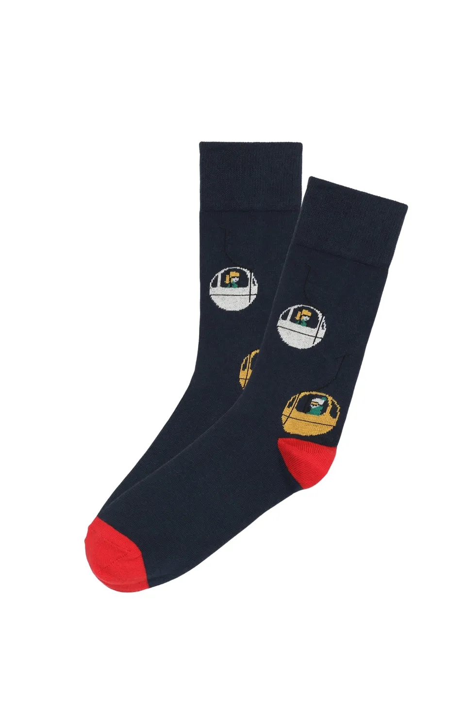 arthur-bob-chaussettes-coton-t-l-ph-rique-marine image 1