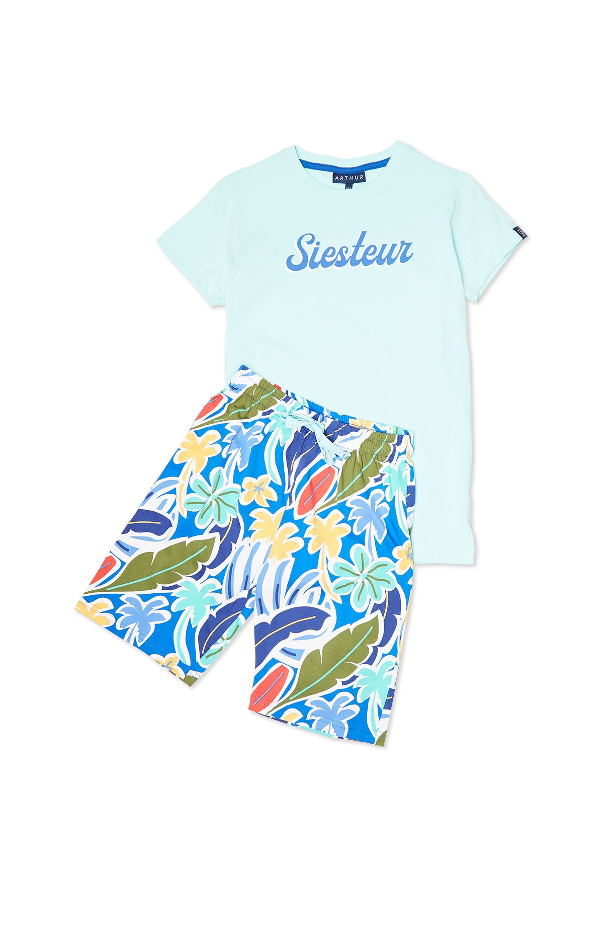arthur-bob-pyjashort-malibu-roi-coton-bio-enfant image 3