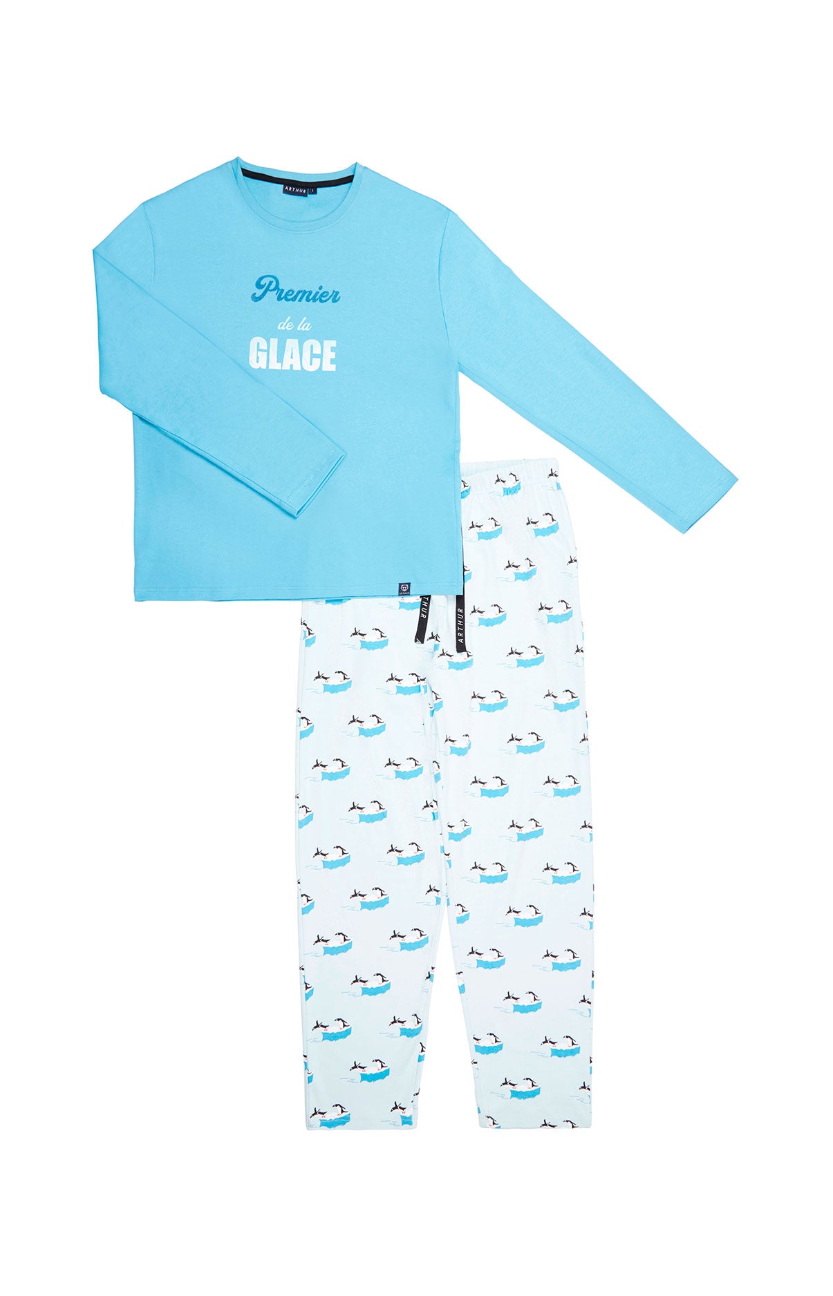 arthur-bob-iceberg-pyjama-homme-coton-bio-glace image 5