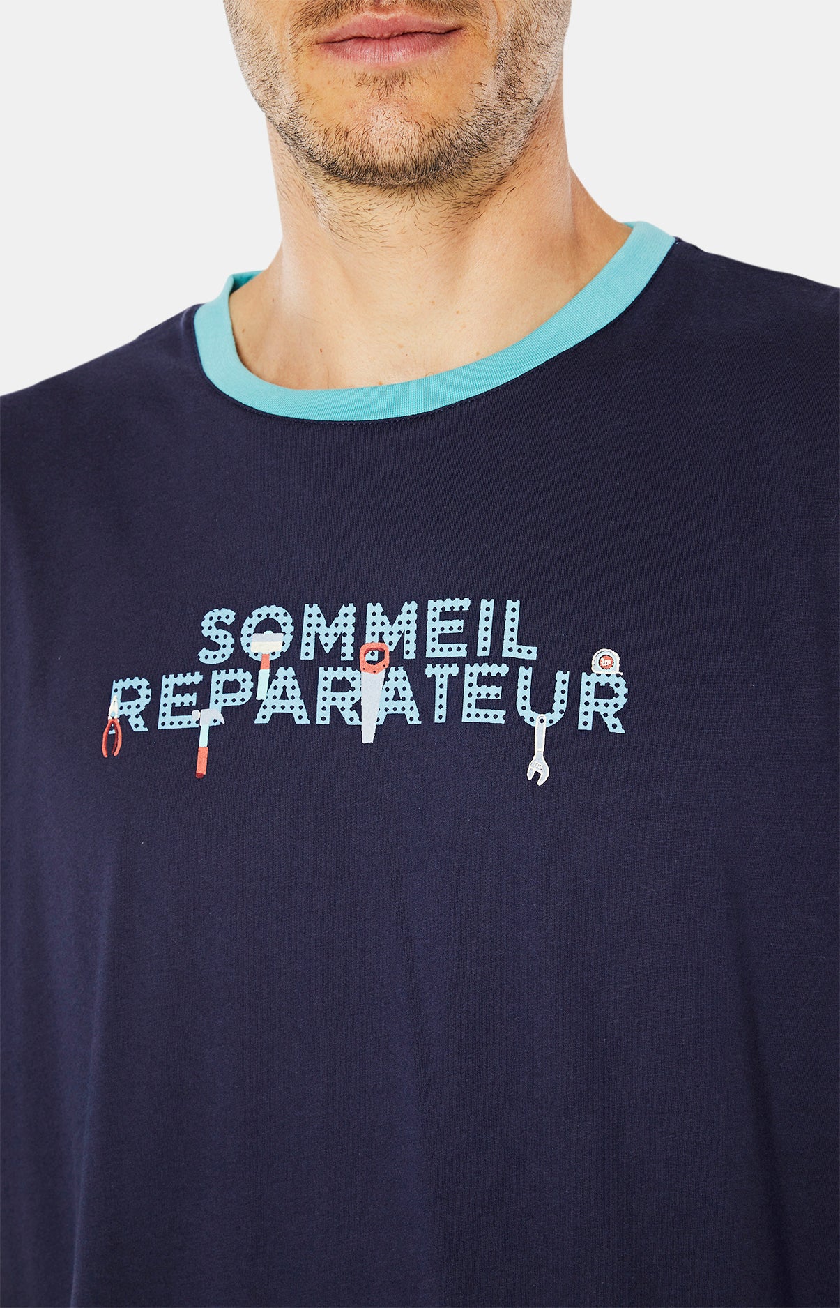 arthur-bob-bricolage-maxi-tee-shirt-nuit-marine image 5