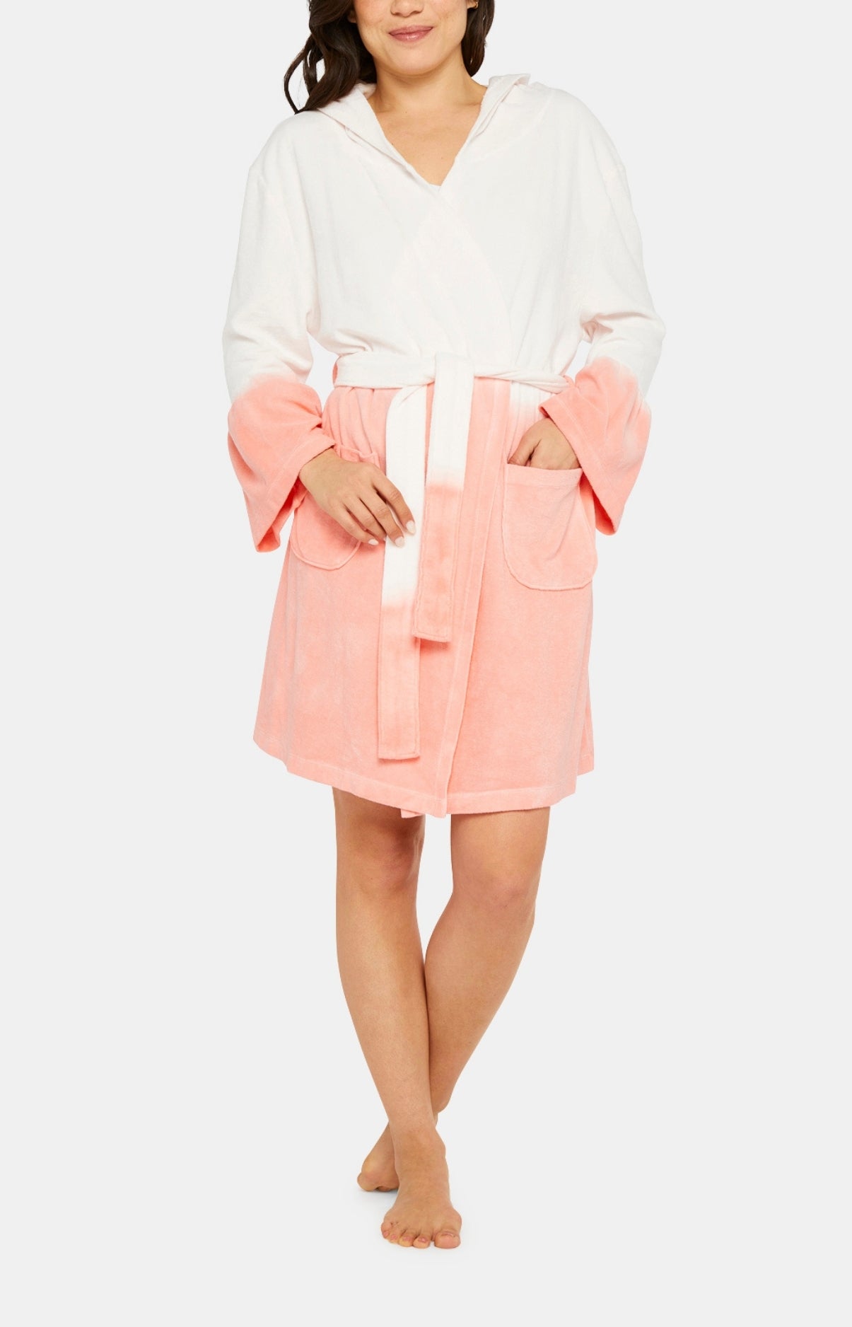 arthur-bob-tie-dye-peignoir-rose-40-42-coton image 1