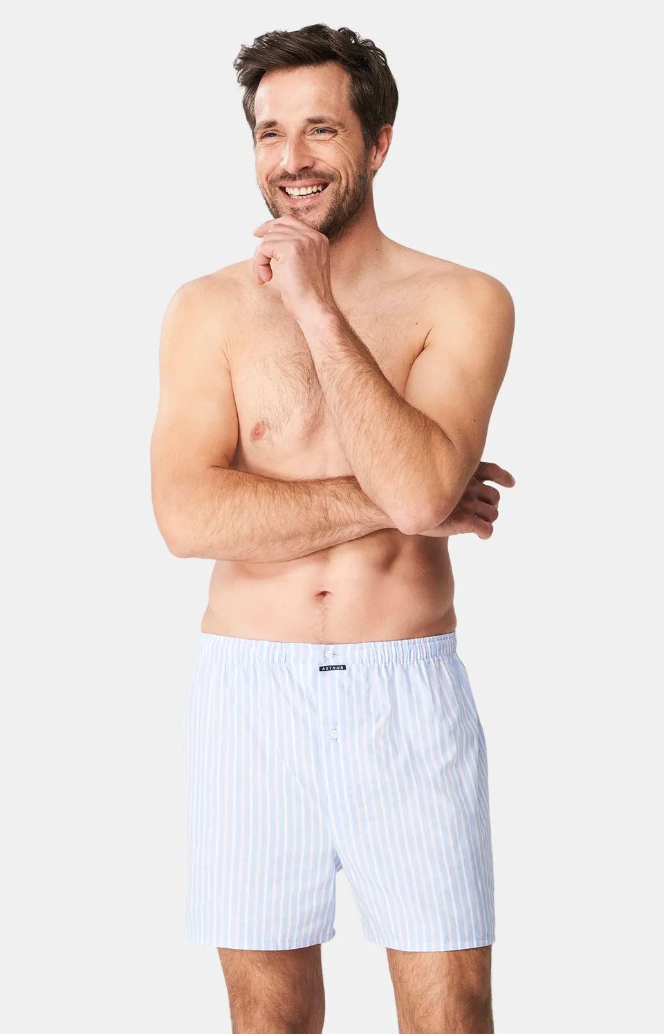 arthur-le-club-cale-on-douces-rayures-bleu-homme image 1