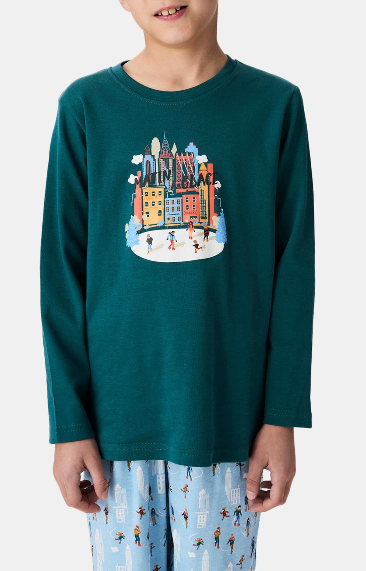 arthur-matin-glace-pyjama-enfant-coton-ciel-manches-longues image 4