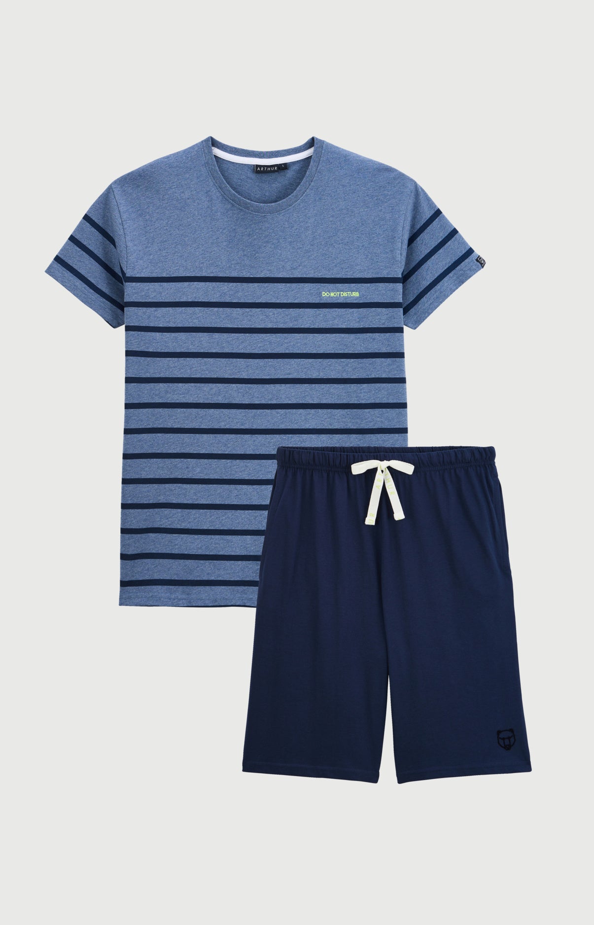 arthur-bob-do-not-disturb-pyjashort-homme-denim-bio image 3