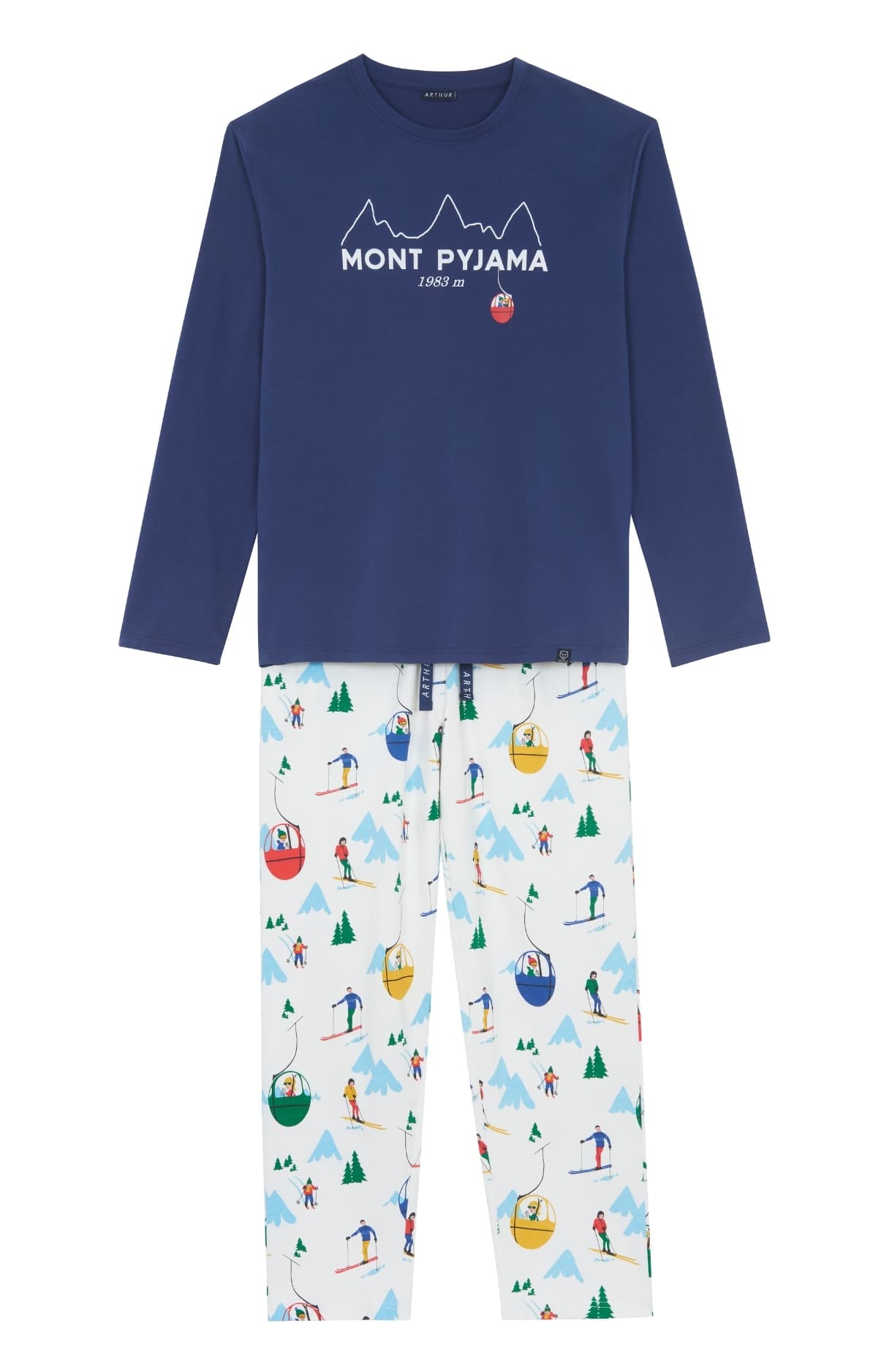 arthur-bob-pyjama-enfant-mont-pyjama-blanc-coton image 3