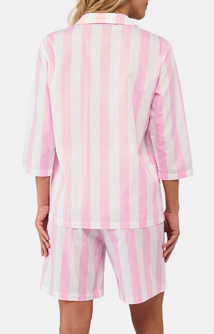 arthur-bob-louise-pyjama-court-rose-rayures-coton image 6