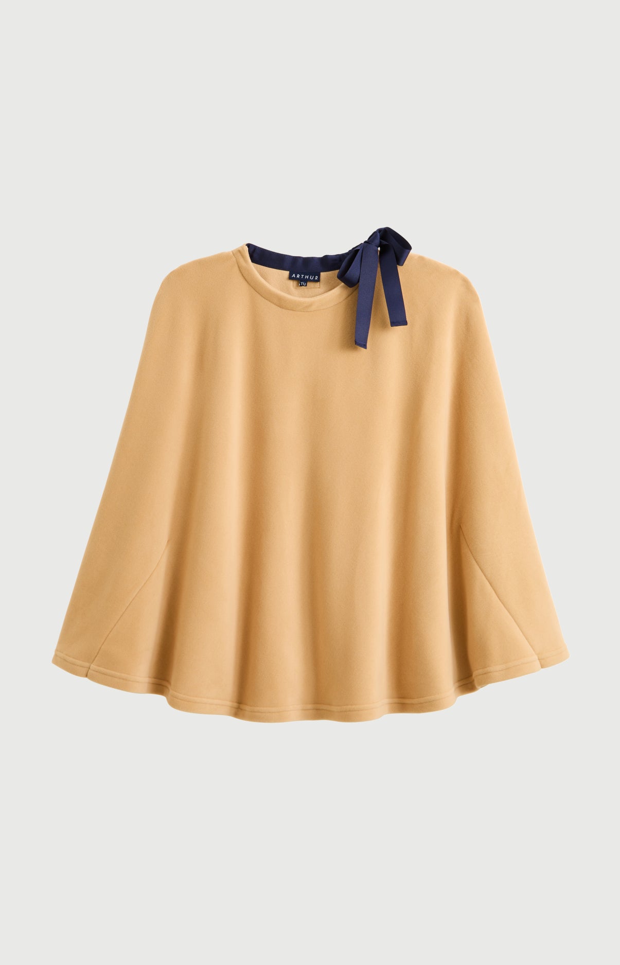 arthur-bob-camille-poncho-camel-polaire-taille-unique image 3