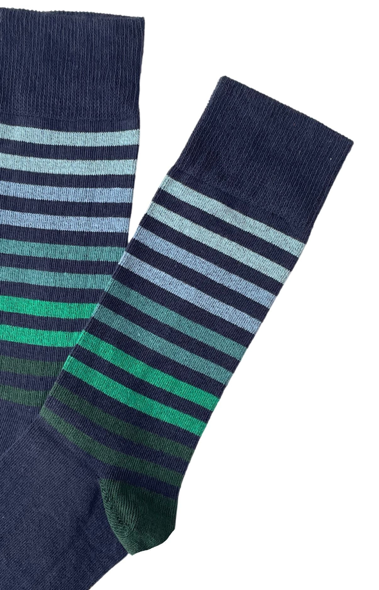 arthur-bob-rayures-bleues-chaussettes-coton-bleu image 2