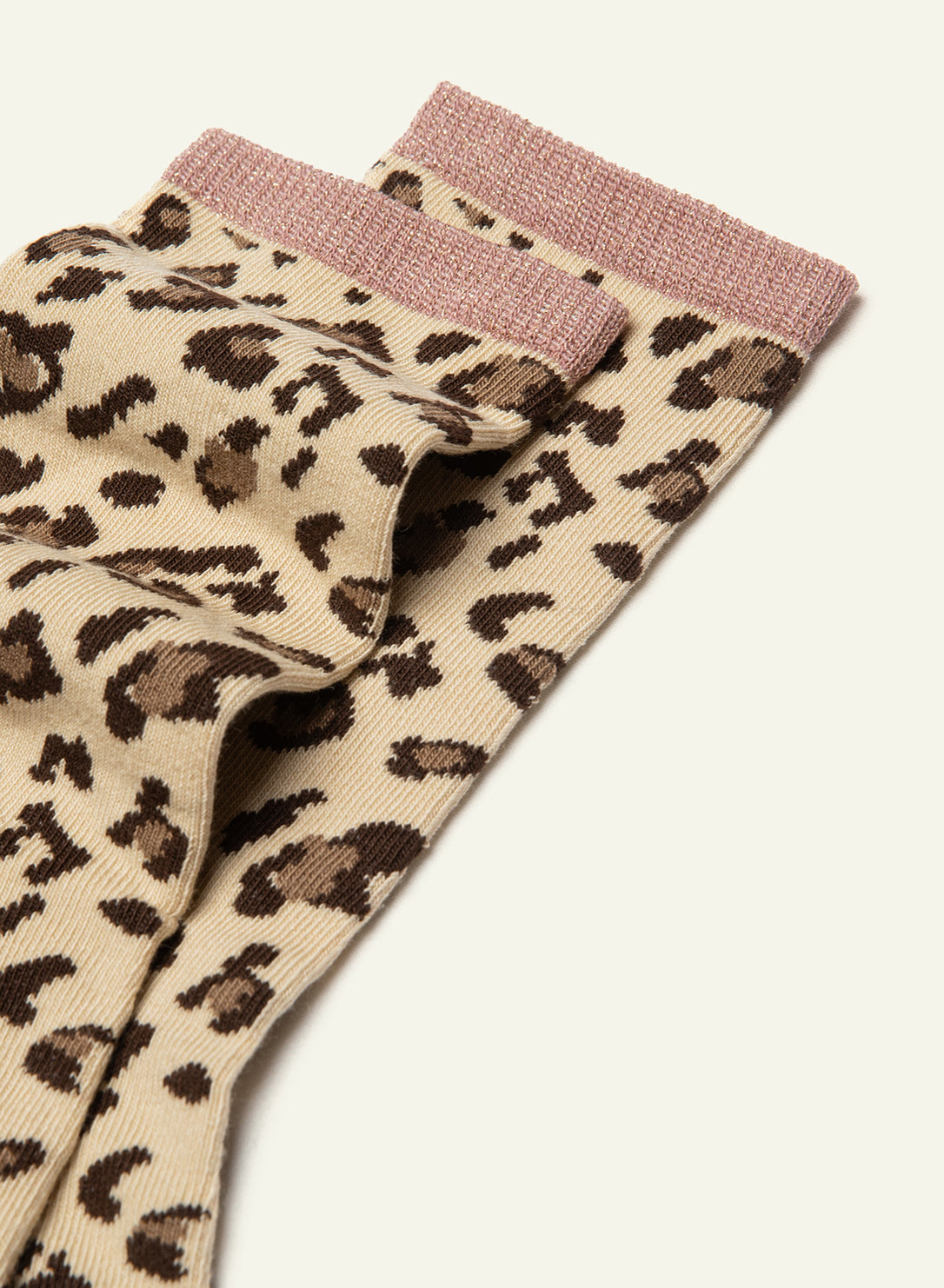 archiduchesse-paillet-e-l-opard-rose-chaussettes-coton-lurex image 4