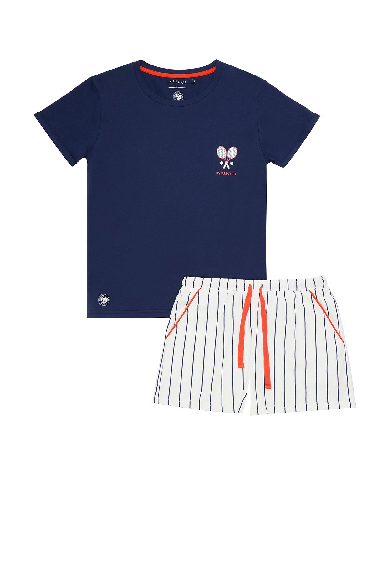 arthur-roland-garros-pyjashort-coton-cru image 3