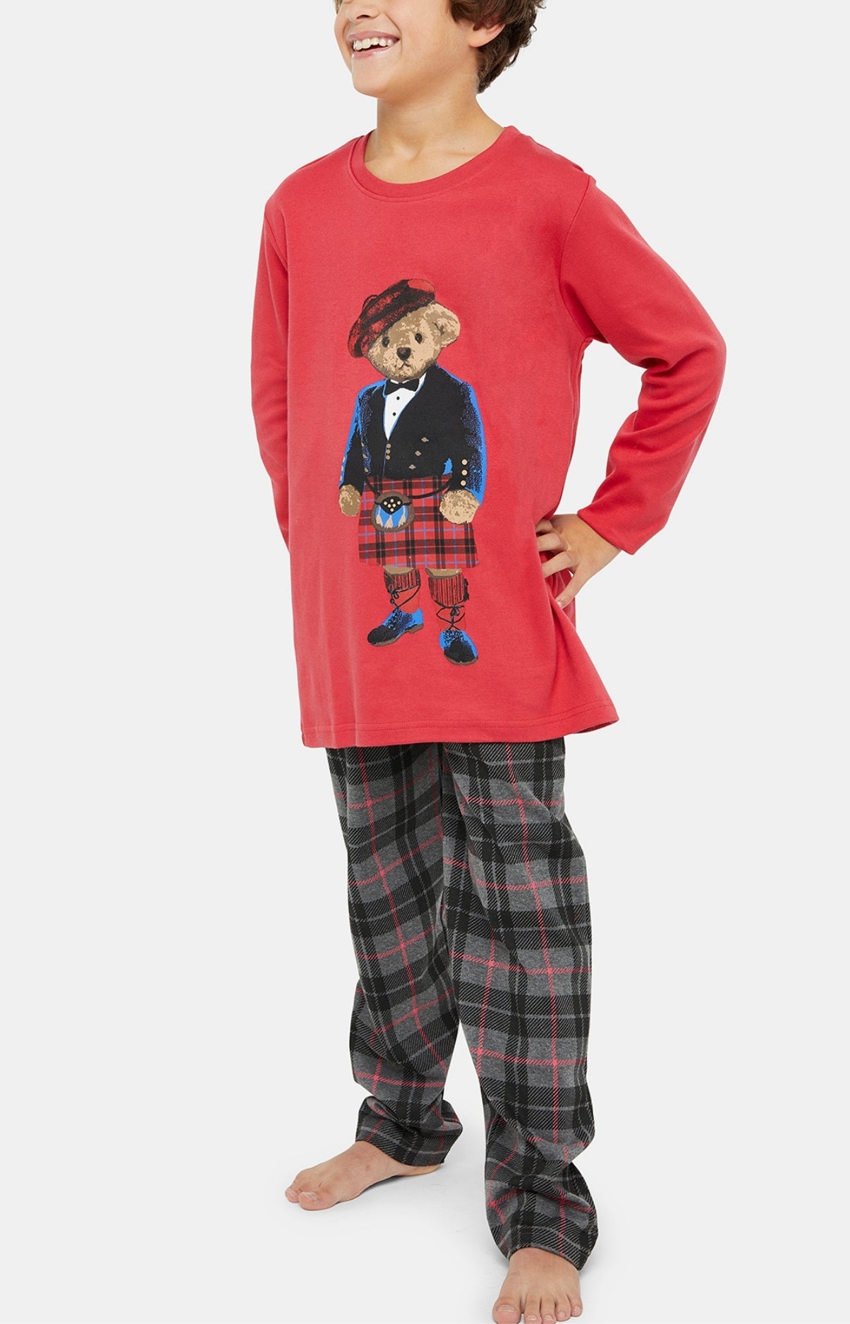 arthur-bob-boston-pyjama-enfant-anthracite-8a-coton image 2