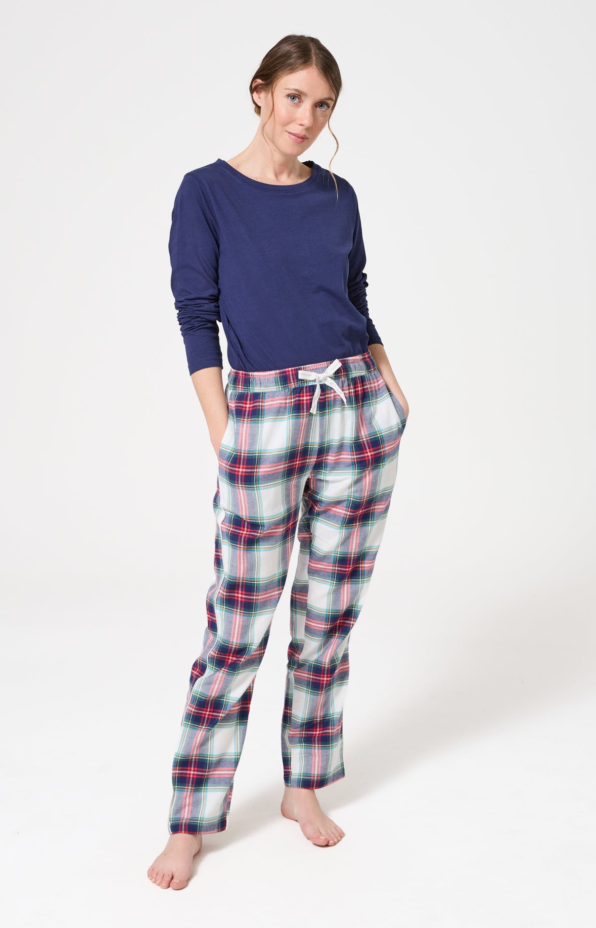 arthur-bob-logan-pantalon-pyjama-flanelle-blanc-pilou image 1