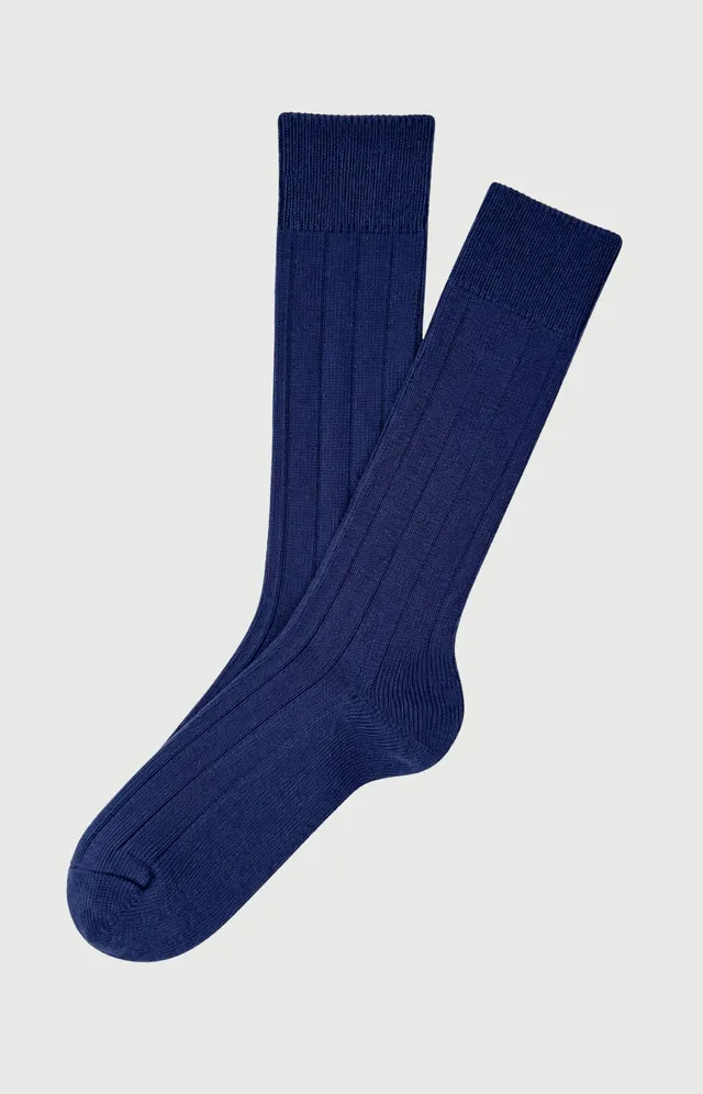 arthur-bob-chaussettes-laine-cachemire-minuit-marine image 1