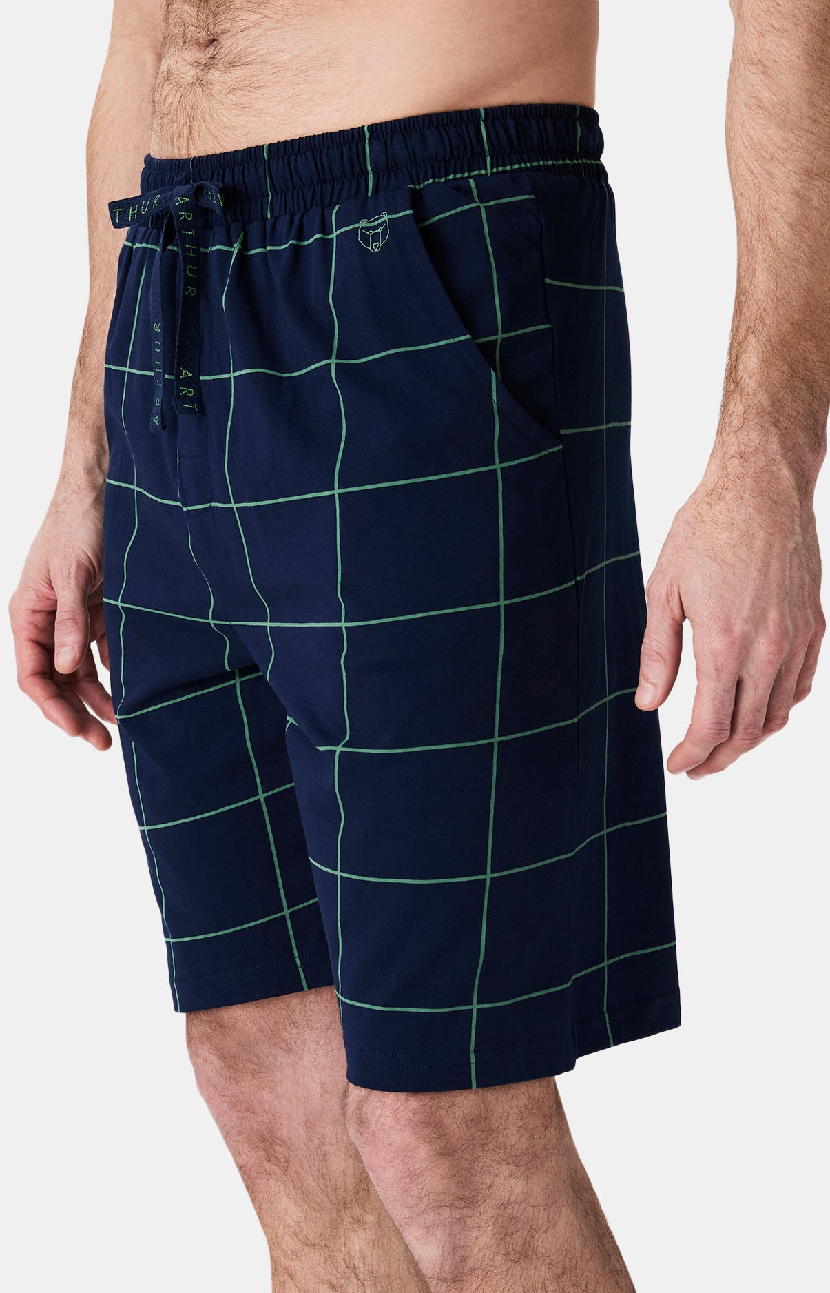 arthur-bob-windsor-short-pyjama-homme-marine-coton-bio image 4