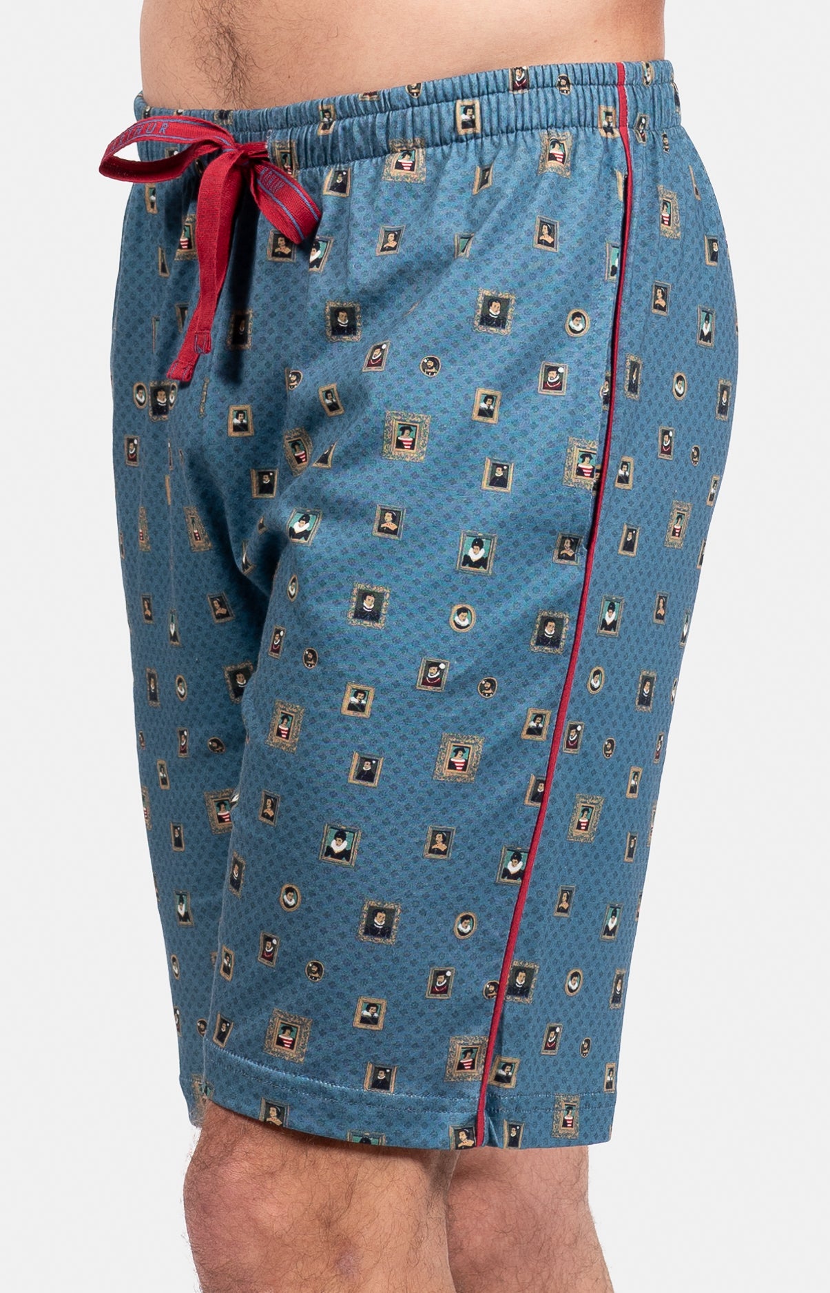 arthur-cadre-pyjashort-homme-bleu-m-coton-bio image 6