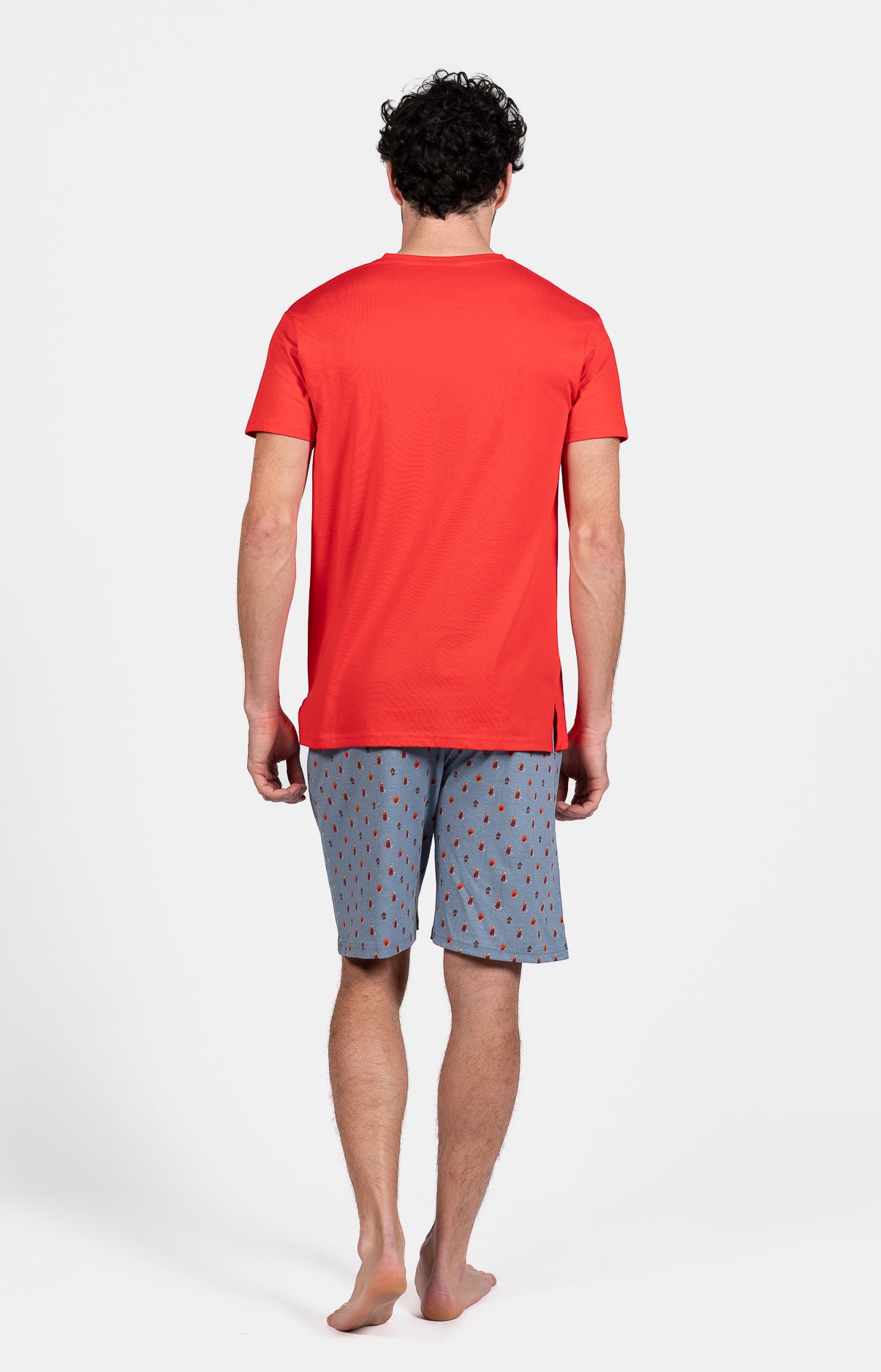 arthur-bob-pompier-pyjashort-homme-jean-coton image 6