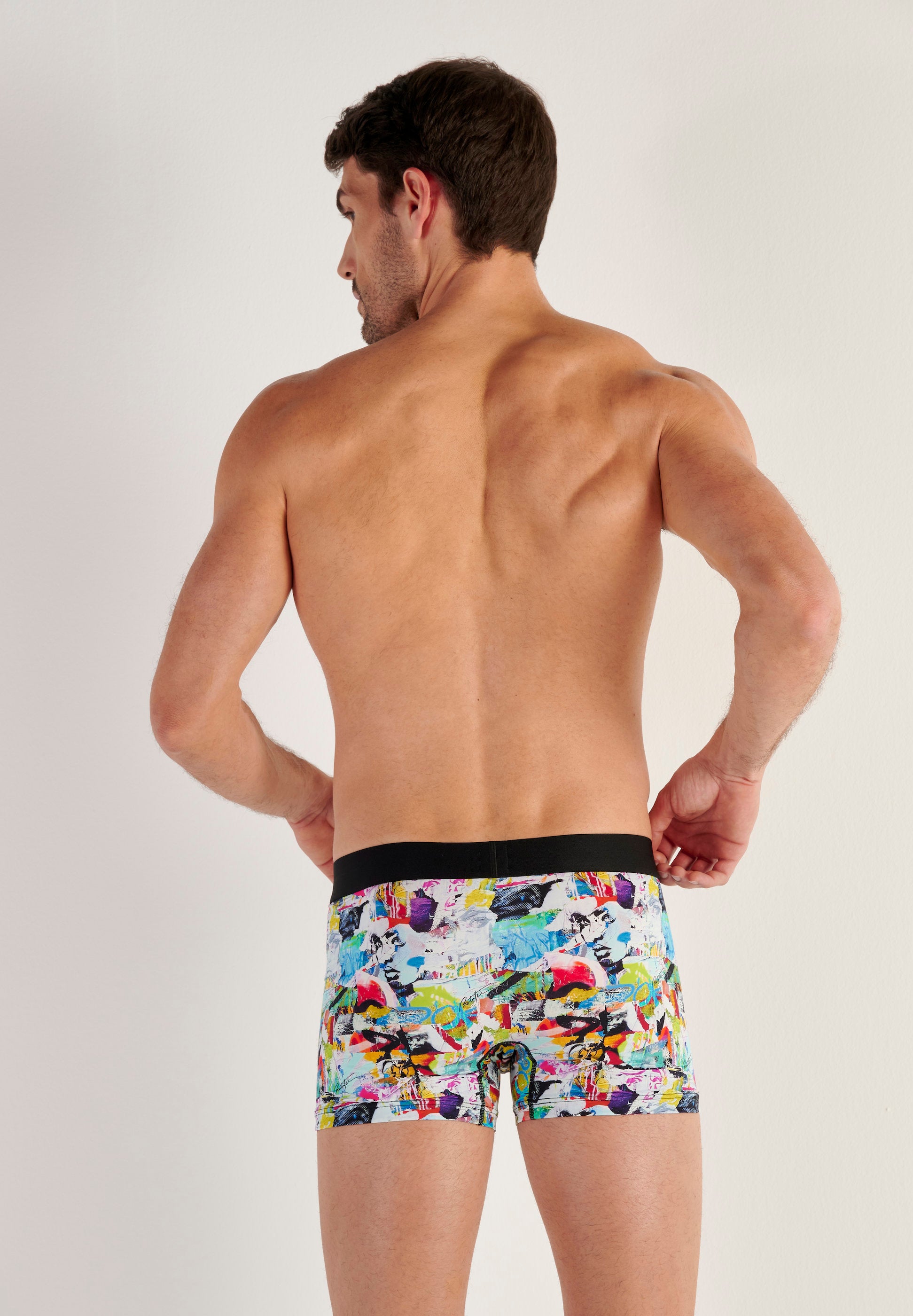 hom-temptation-lov-art-boxer-multicolore-microfibre image 3