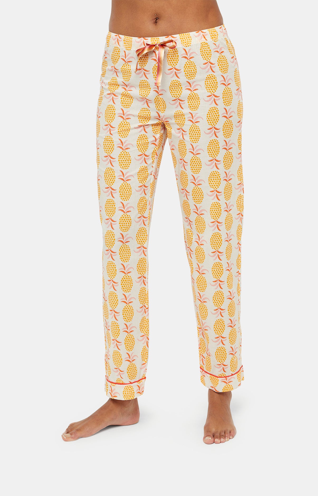 arthur-bob-pyjama-boutonn-ananas-pyjama-femme-jaune image 5