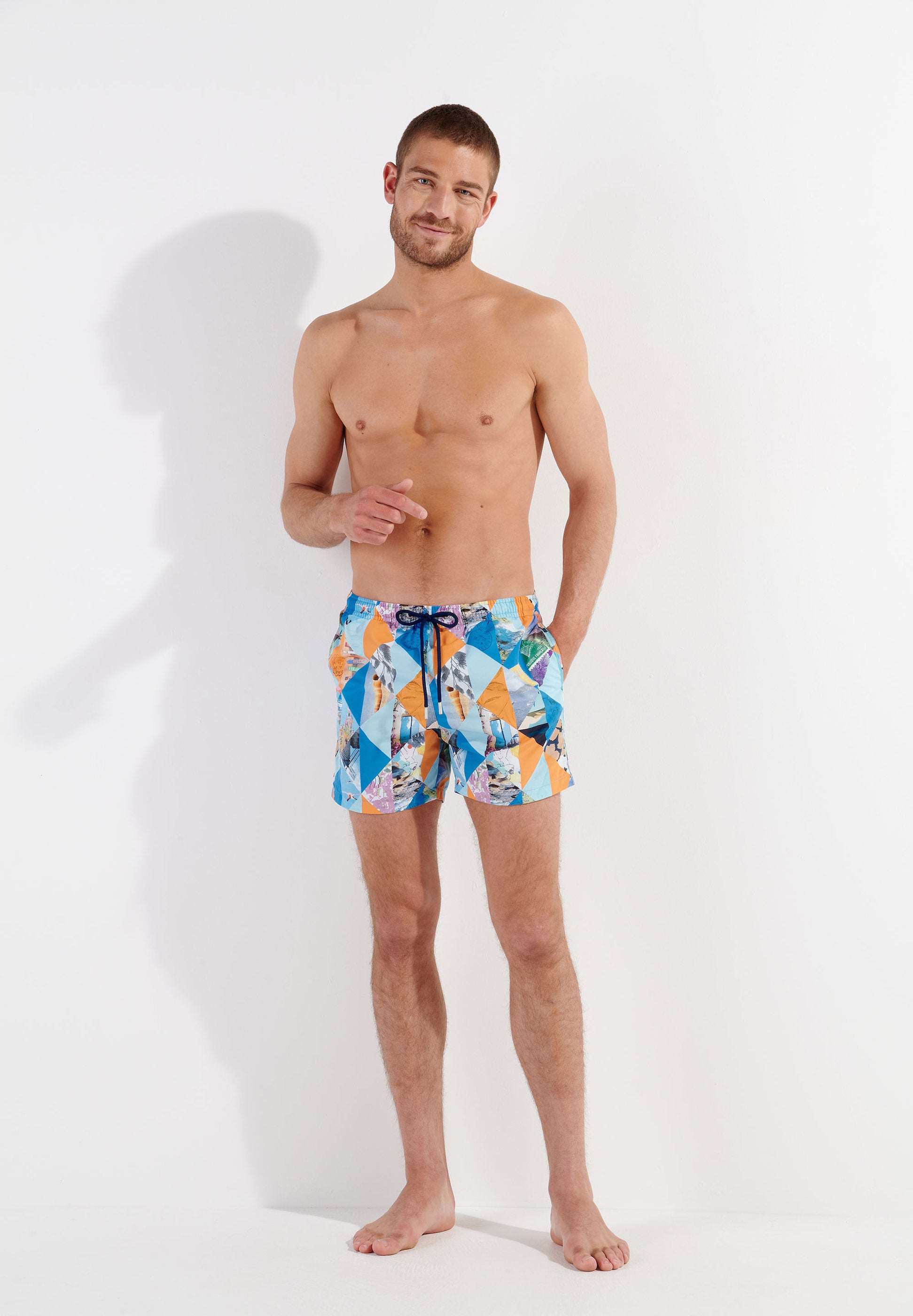 hom-port-cros-boxer-de-bain-homme-bleu-imprim image 3