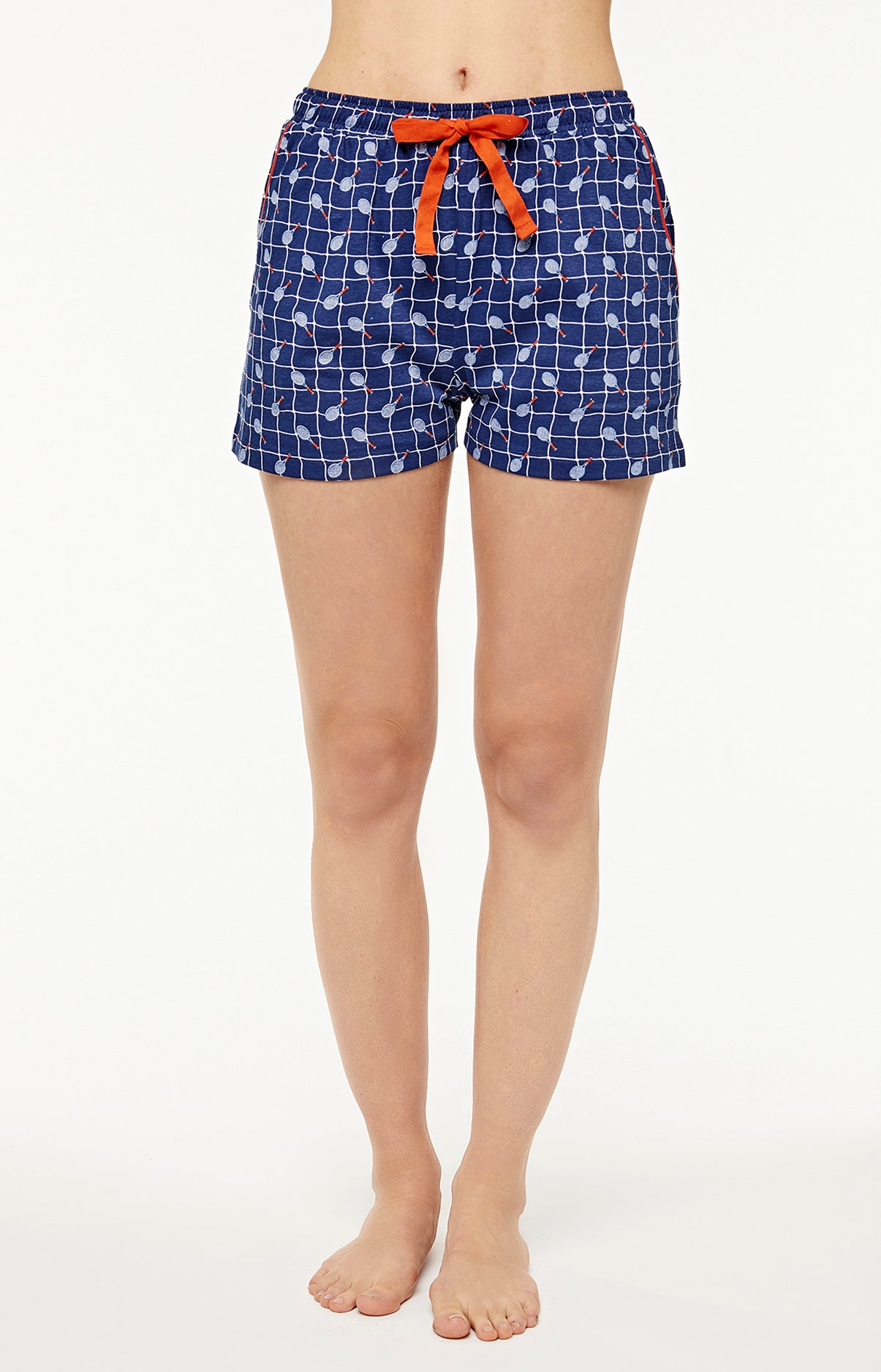arthur-bob-roland-garros-pyjashort-femme-marine-coton image 6