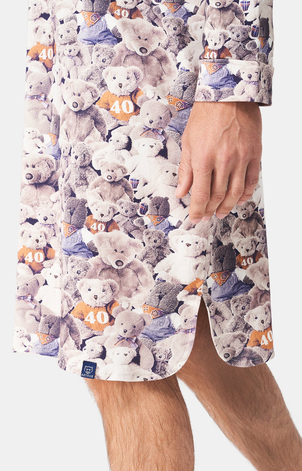 arthur-bob-teddy-40-ans-chemise-de-nuit-homme-noisette-bio image 6