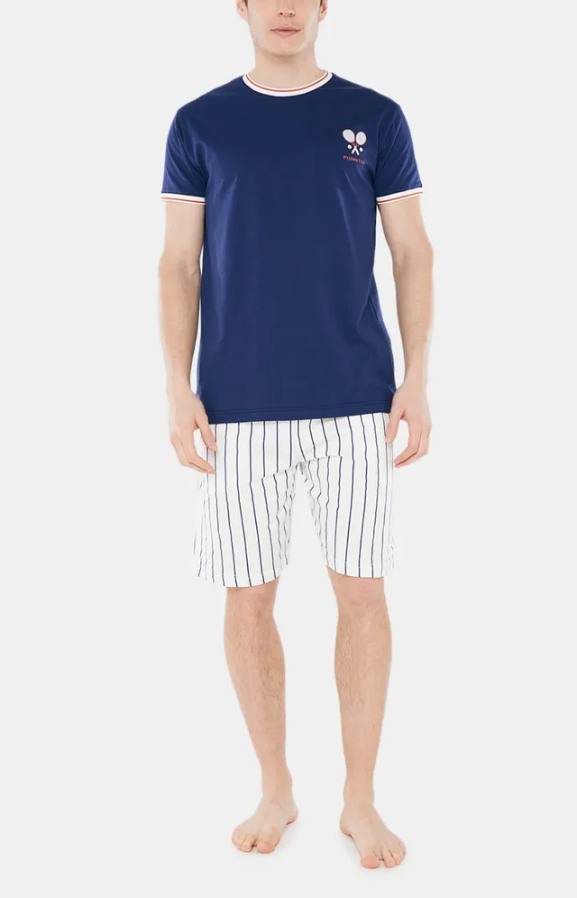arthur-bob-pyjashort-roland-garros-cru-coton-bio image 1