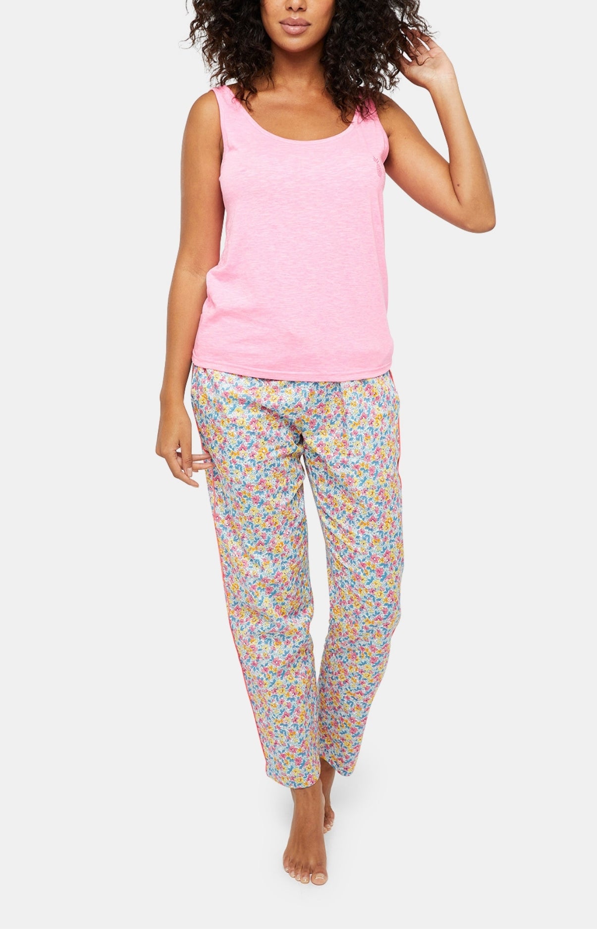 arthur-bob-fleur-pantalon-pyjama-multicolore-satin-coton image 2