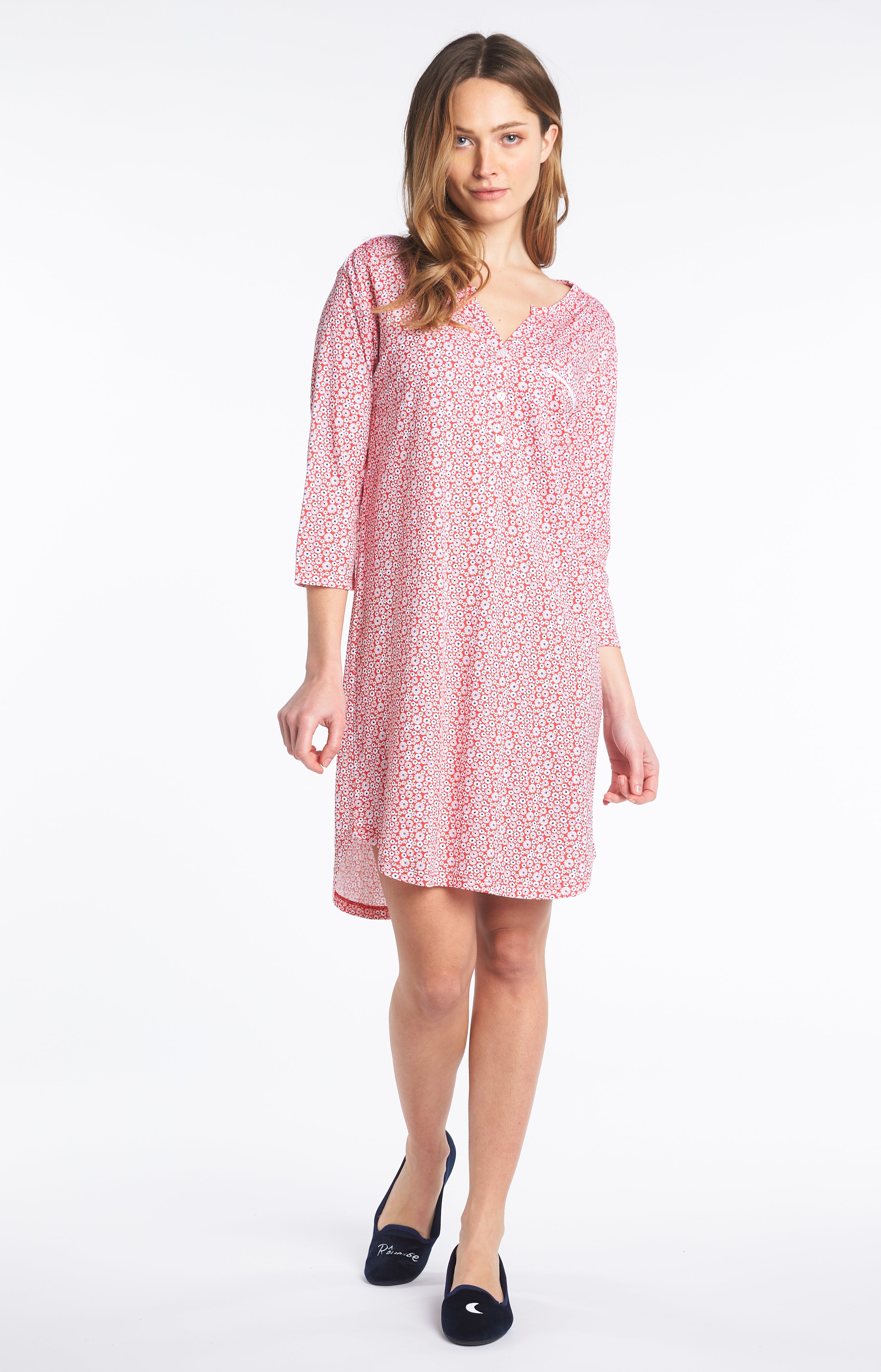 arthur-bob-chemise-de-nuit-marguerite-rouge-courte image 5