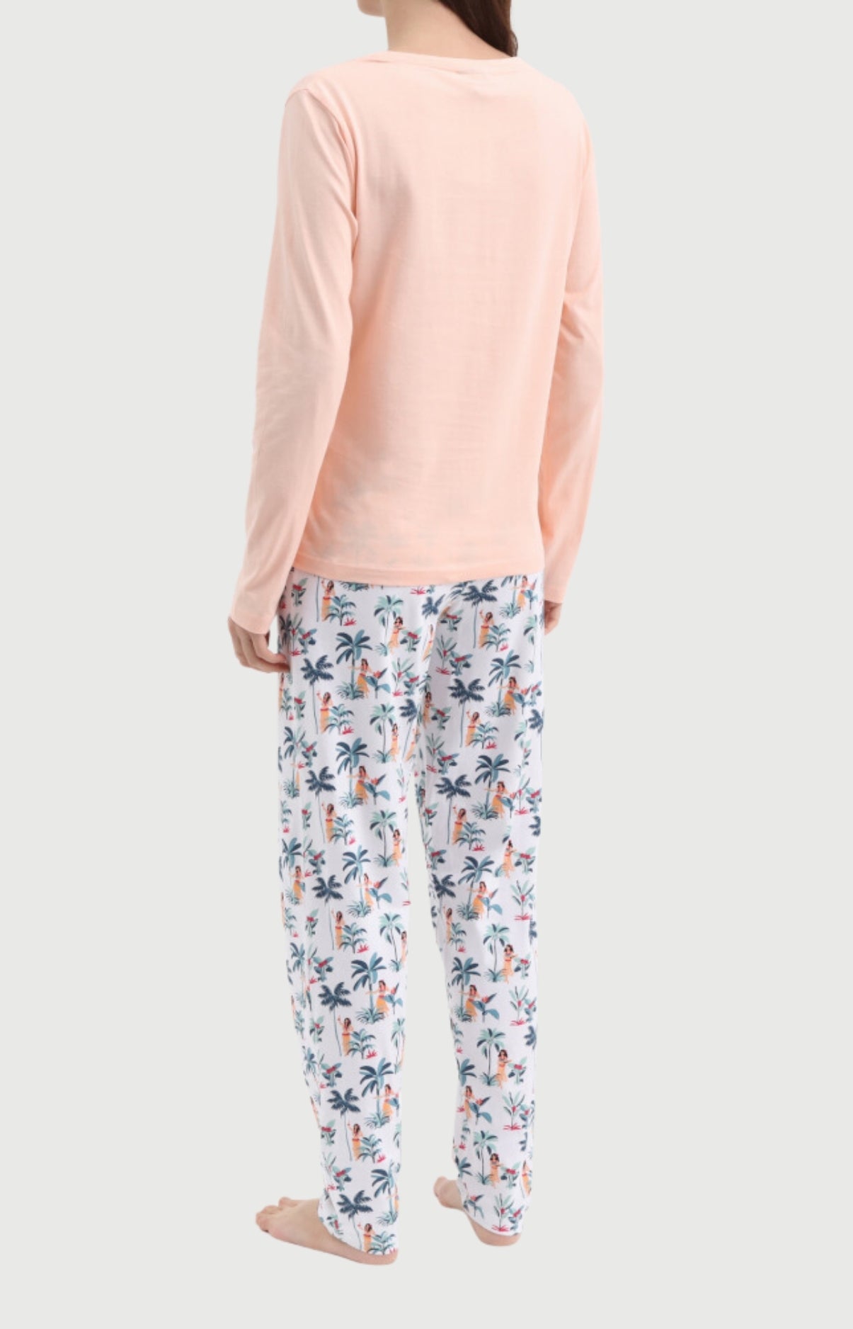 arthur-bob-vahin-pyjama-femme-blanc-rose-coton image 4