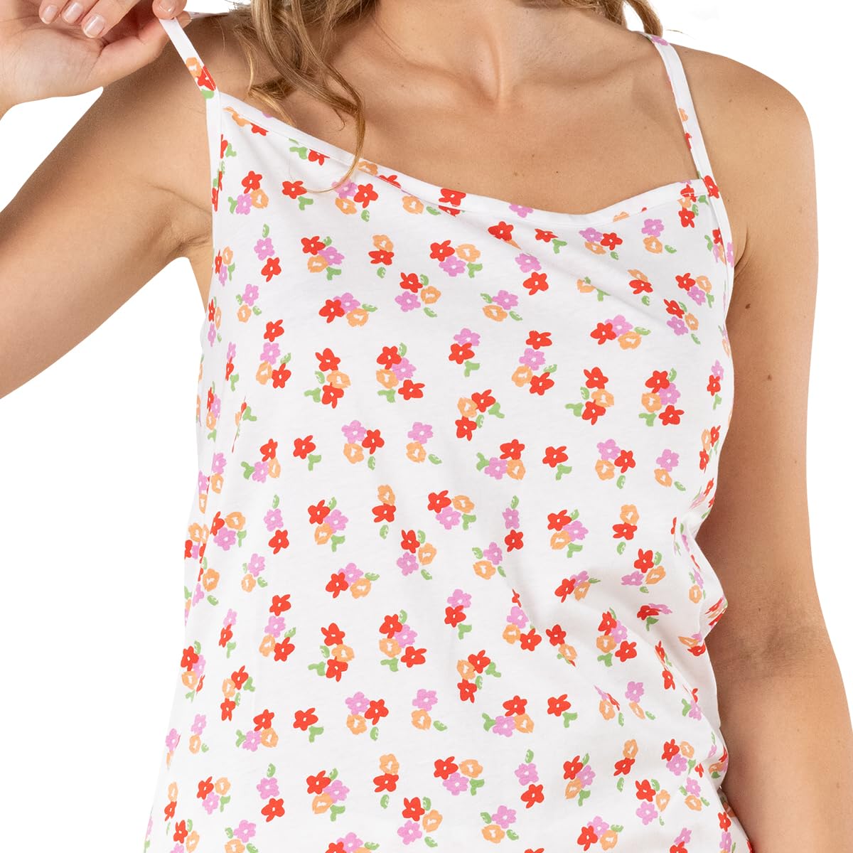 athena-easy-coton-print-pyjama-court-femme-m-coton image 4