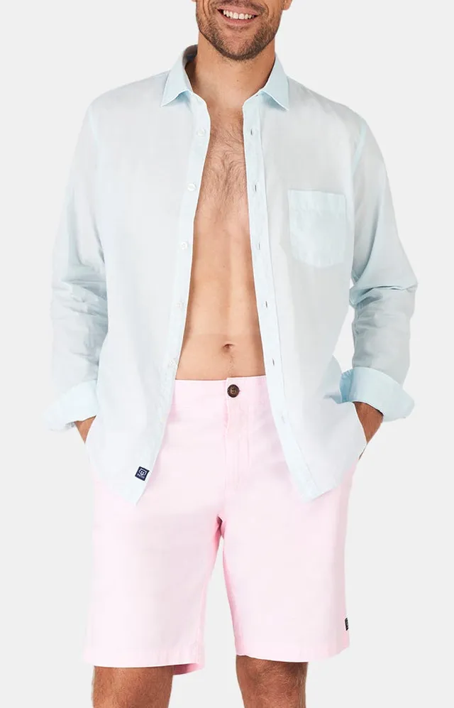 arthur-bob-rose-doux-bermuda-homme-rose-uni-t image 1