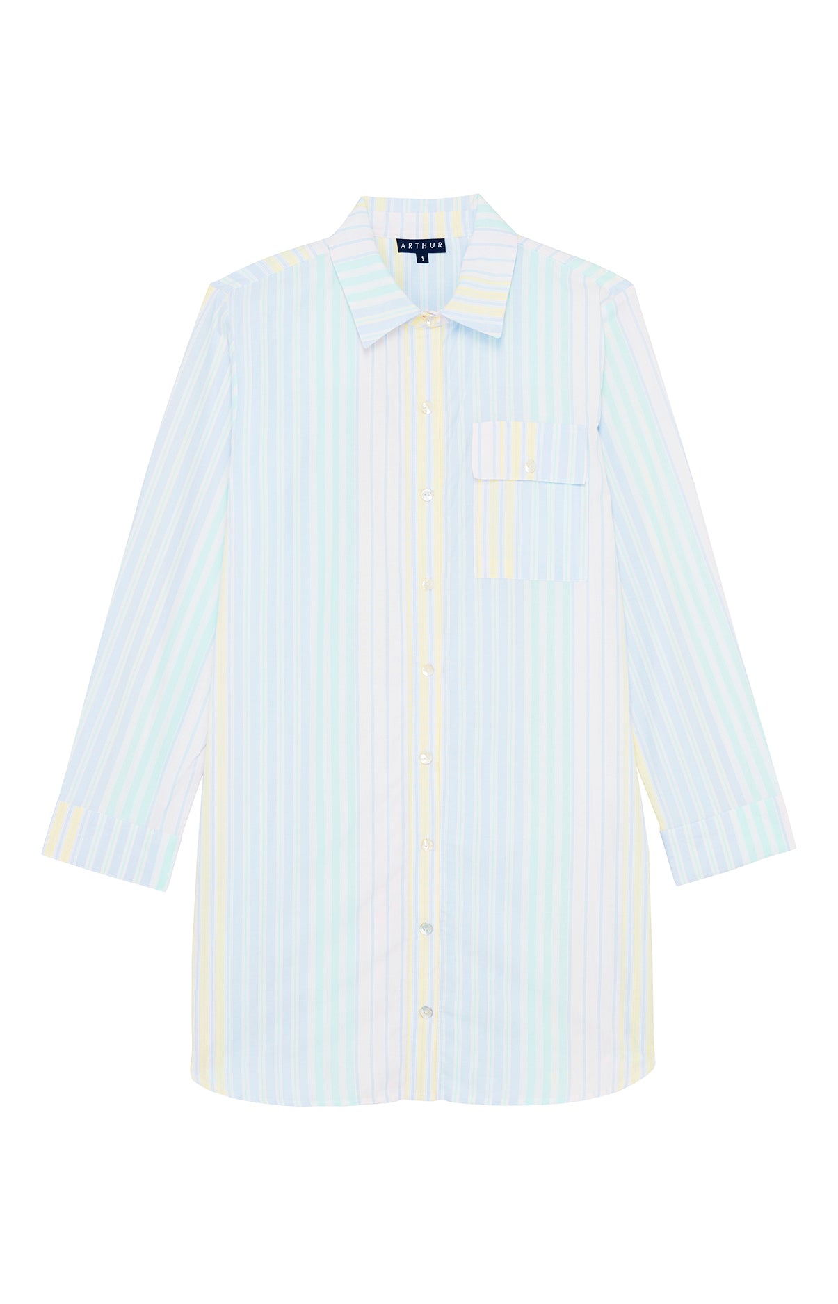 arthur-bob-dolce-vita-robe-chemise-multicolore-rayures image 3