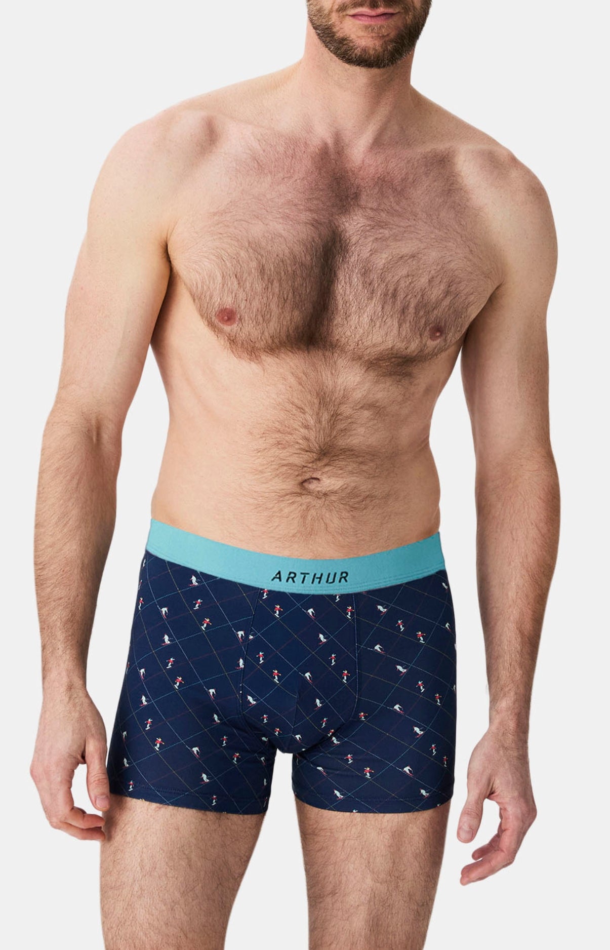 arthur-bob-boxer-coton-ski-marine image 2