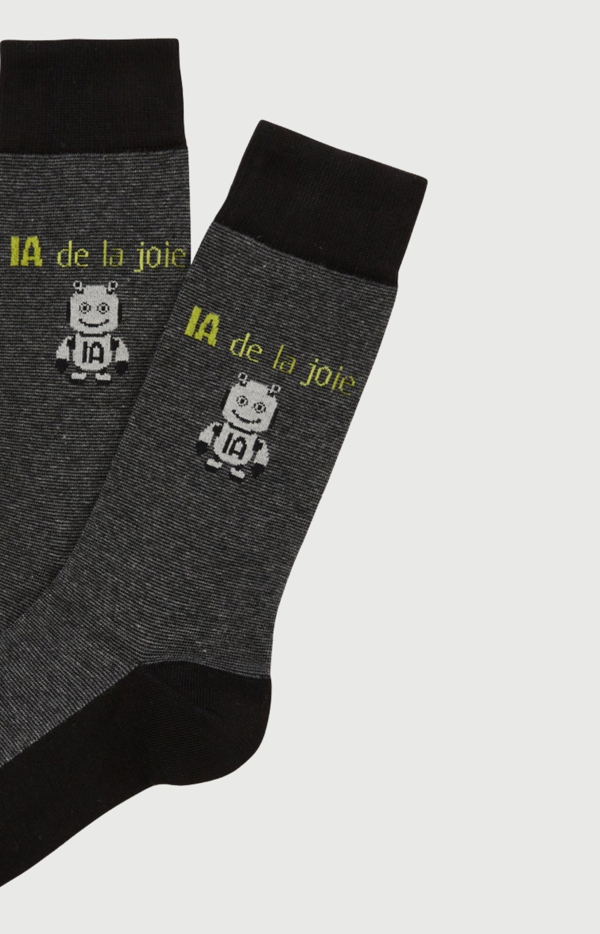 arthur-bob-chaussettes-ia-de-la-joie-noir-40-46 image 2