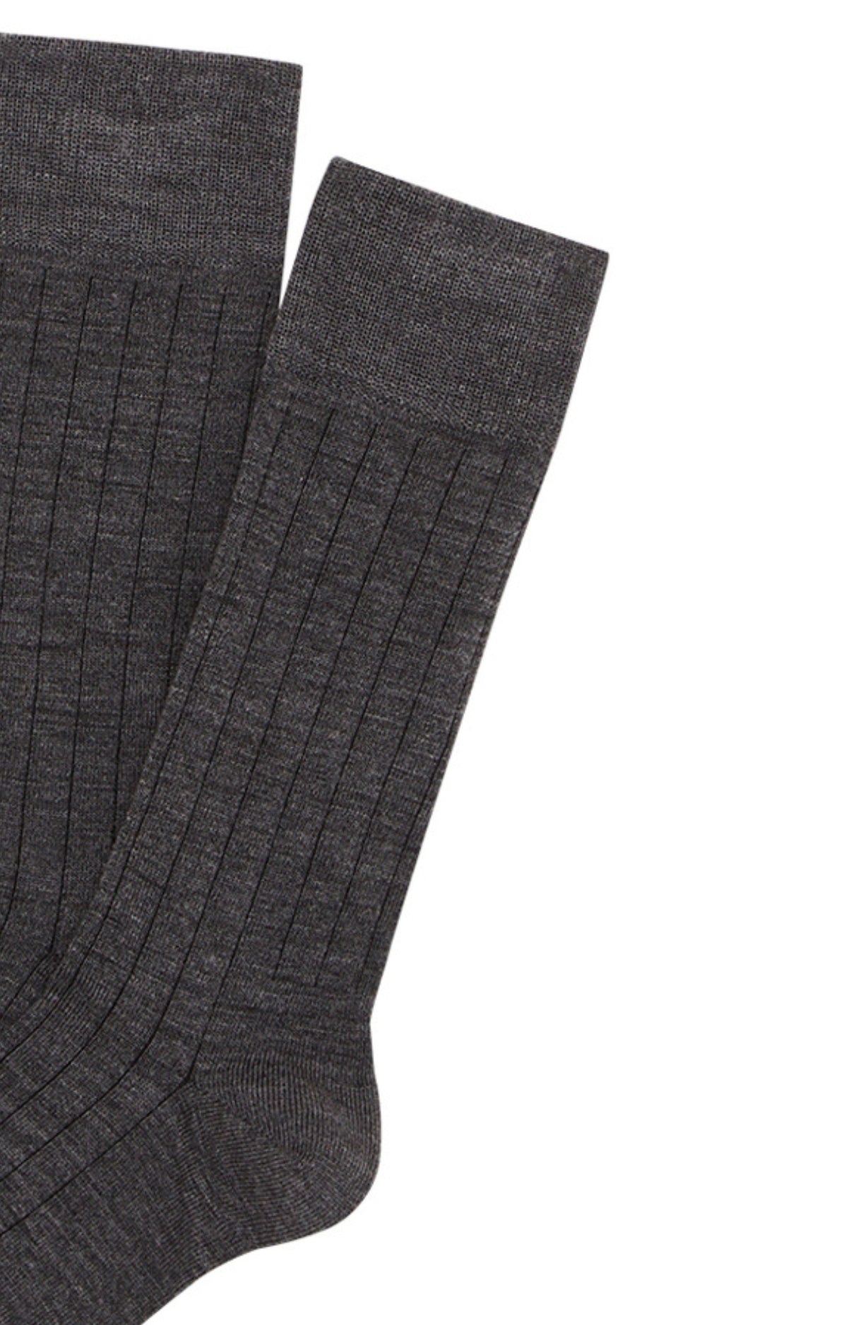 arthur-bob-chaussettes-laine-coton-anthracite-c-tes image 2