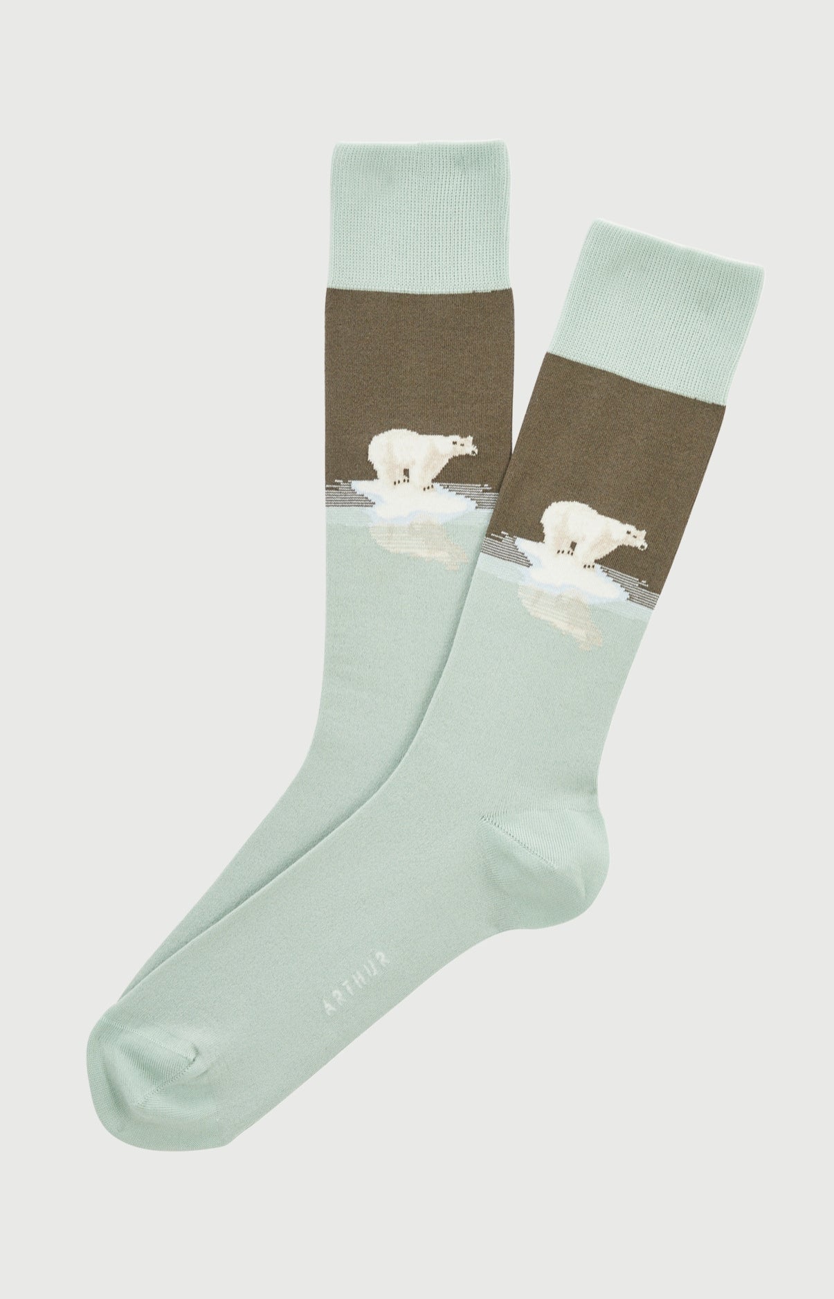 arthur-bob-chaussettes-p-le-position-blanc-coton-ours image 1