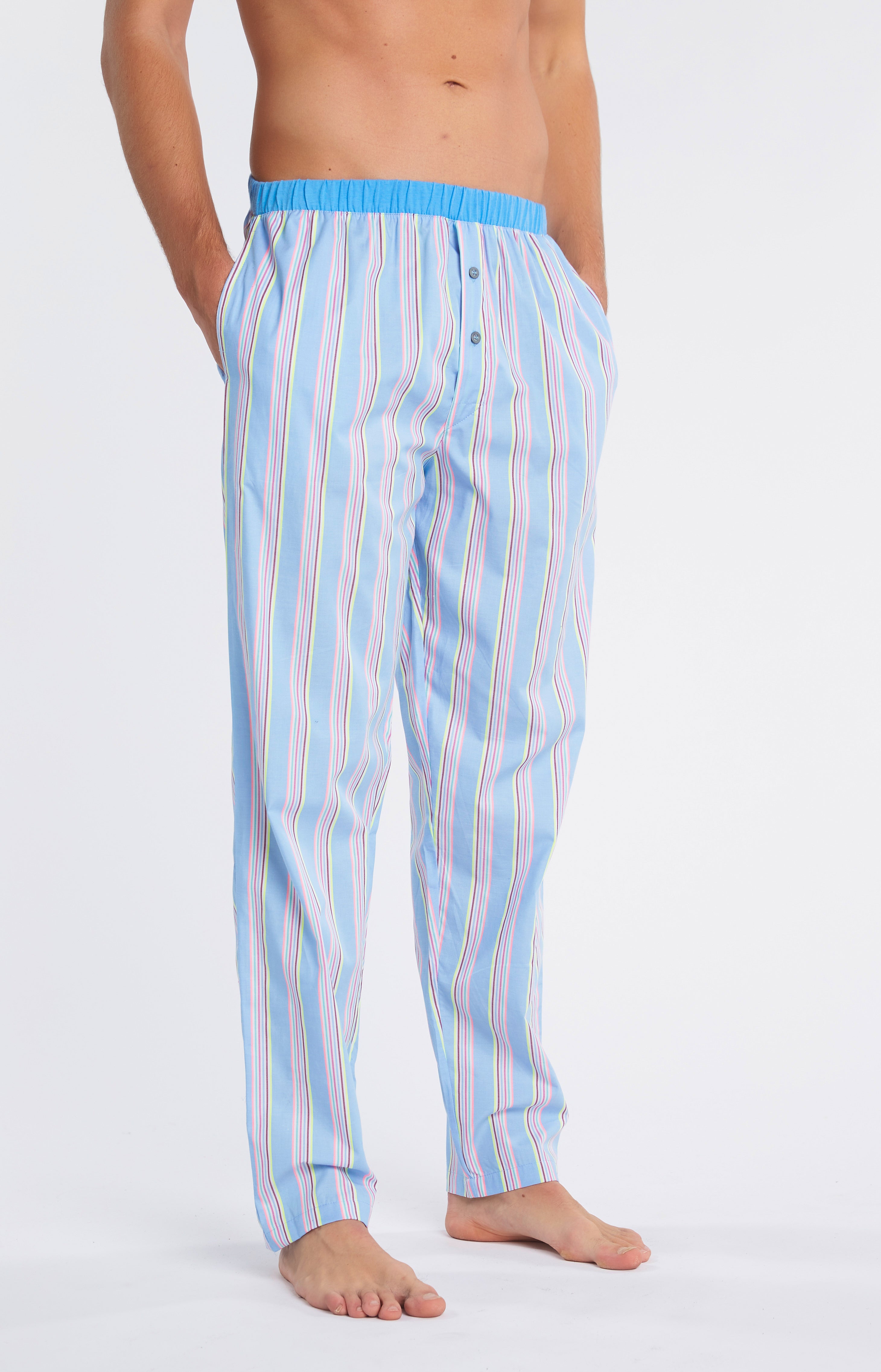 arthur-bob-pyjama-long-teddy-azur-jersey-coton-homme image 5