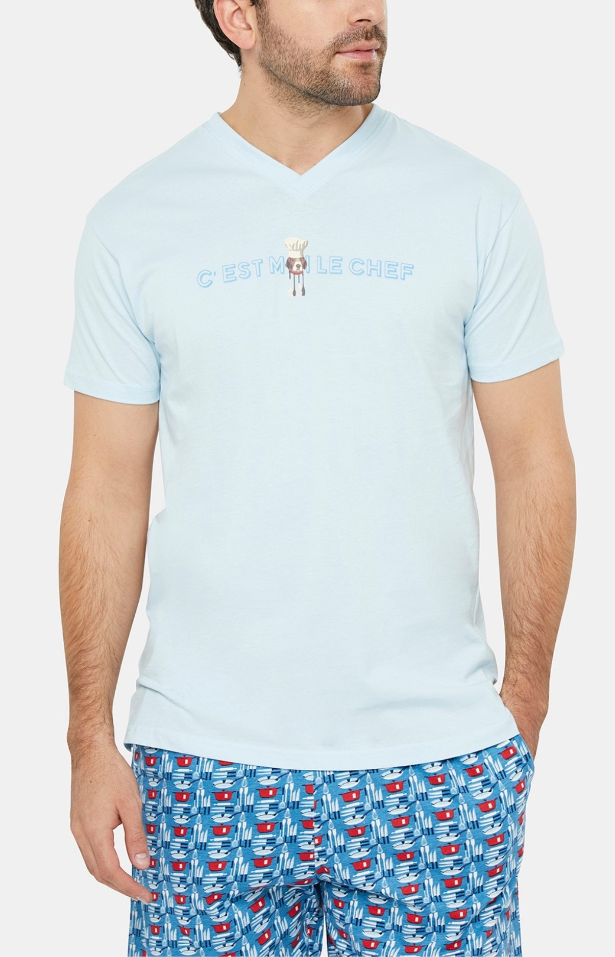 arthur-bob-ustensibles-pyjashort-homme-jean-coton image 2